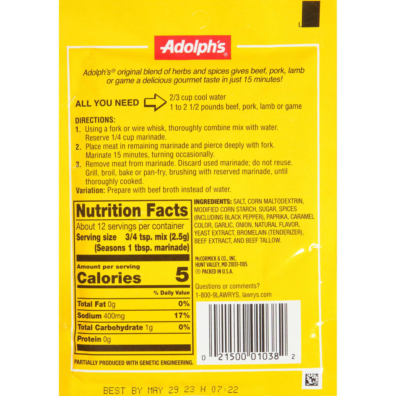 Adolph's Meat Marinade, 1 oz (6-Pack) - Image 7