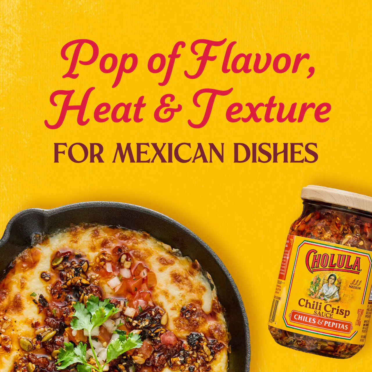 Cholula® Chiles & Pepitas Chili Crisp Sauce, 8 oz - Image 13