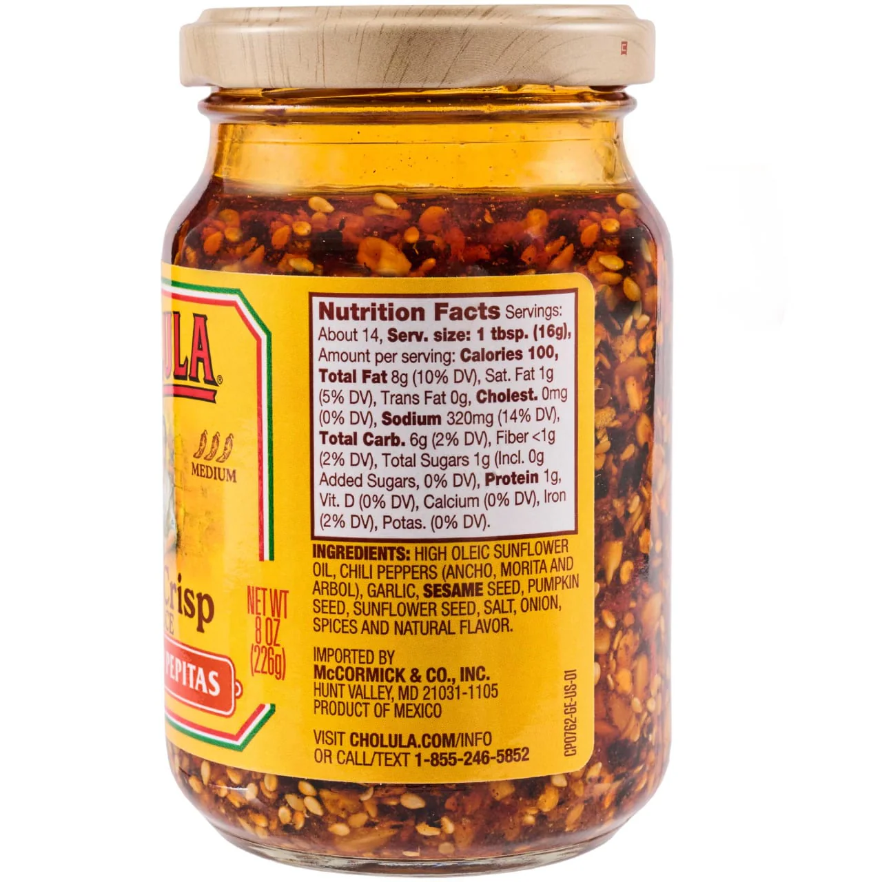 Cholula® Chiles & Pepitas Chili Crisp Sauce, 8 oz - Image 21