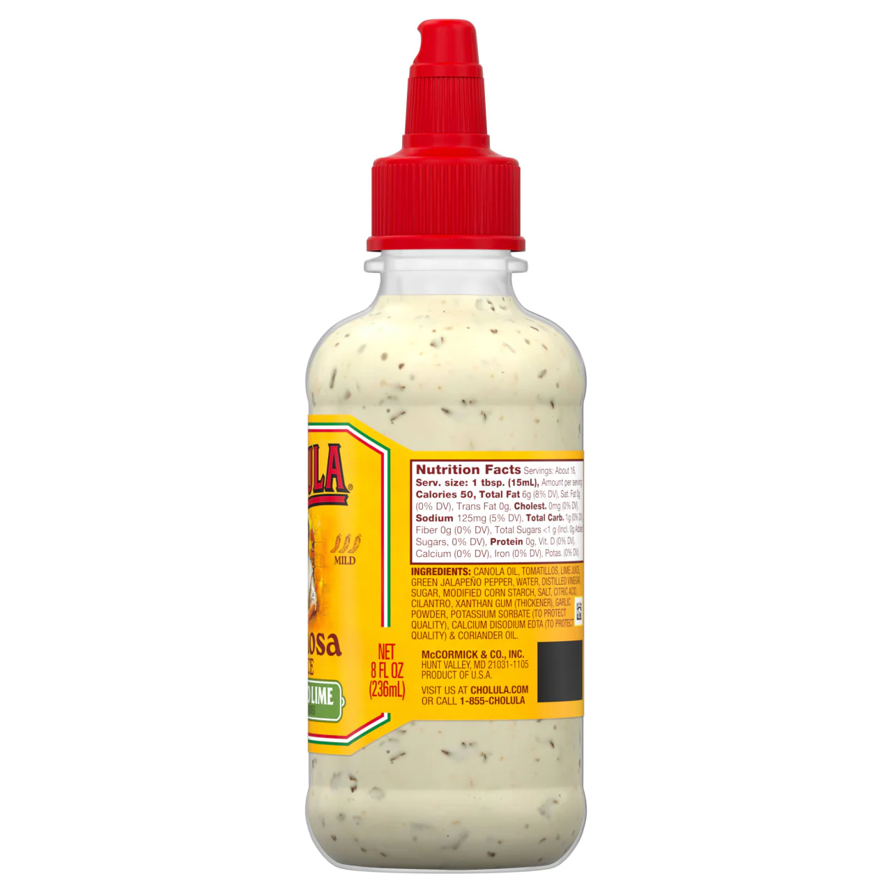 Cholula® Cilantro Lime Cremosa Sauce, 8 oz - Image 22