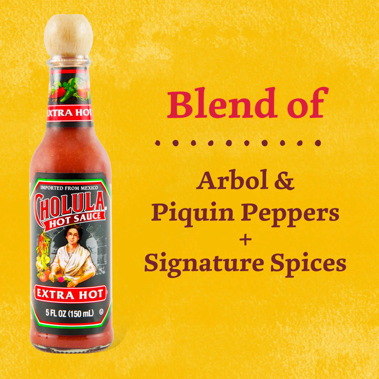 Cholula® Extra Hot Sauce, 5 fl oz - Image 4