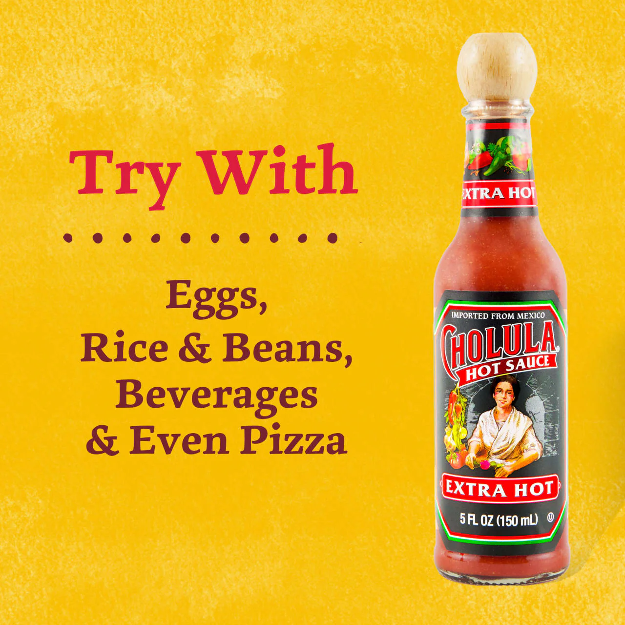 Cholula® Extra Hot Sauce, 5 fl oz - Image 5