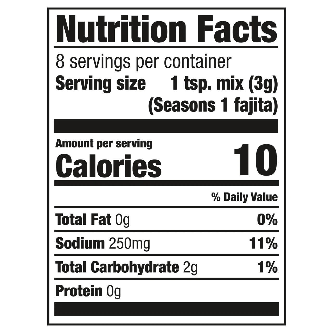 Cholula® Original Fajita - Medium Seasoning Mix, 0.87 oz (6-Pack) - Image 11