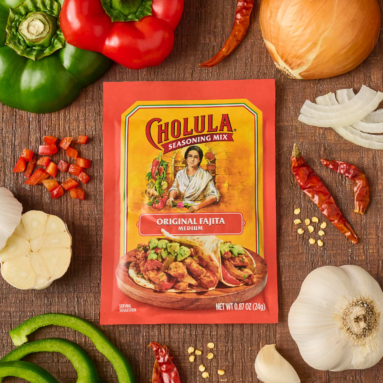 Cholula® Original Fajita - Medium Seasoning Mix, 0.87 oz (6-Pack) - Image 8