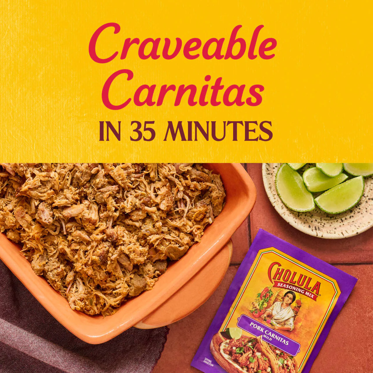 Cholula® Pork Carnitas - Mild Seasoning Mix, 1.3 oz (6-Pack) - Image 18