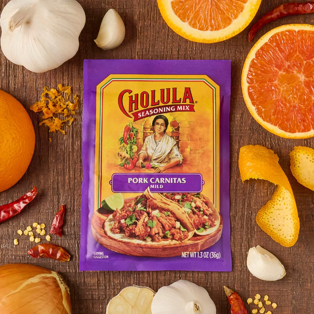 Cholula® Pork Carnitas - Mild Seasoning Mix, 1.3 oz (6-Pack) - Image 8