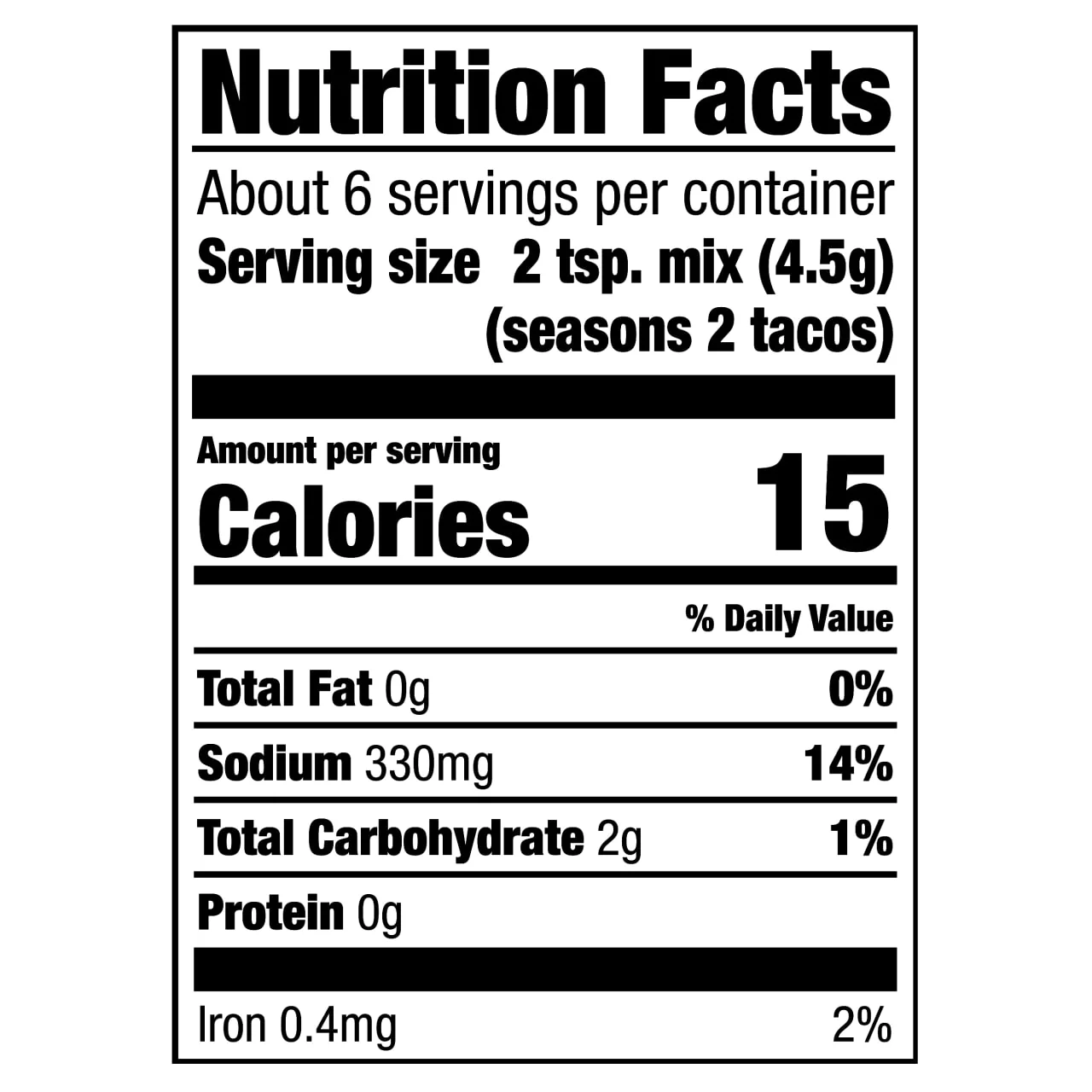 Cholula® Original Taco - Medium Recipe Mix, 1 oz (6-Pack) - Image 14