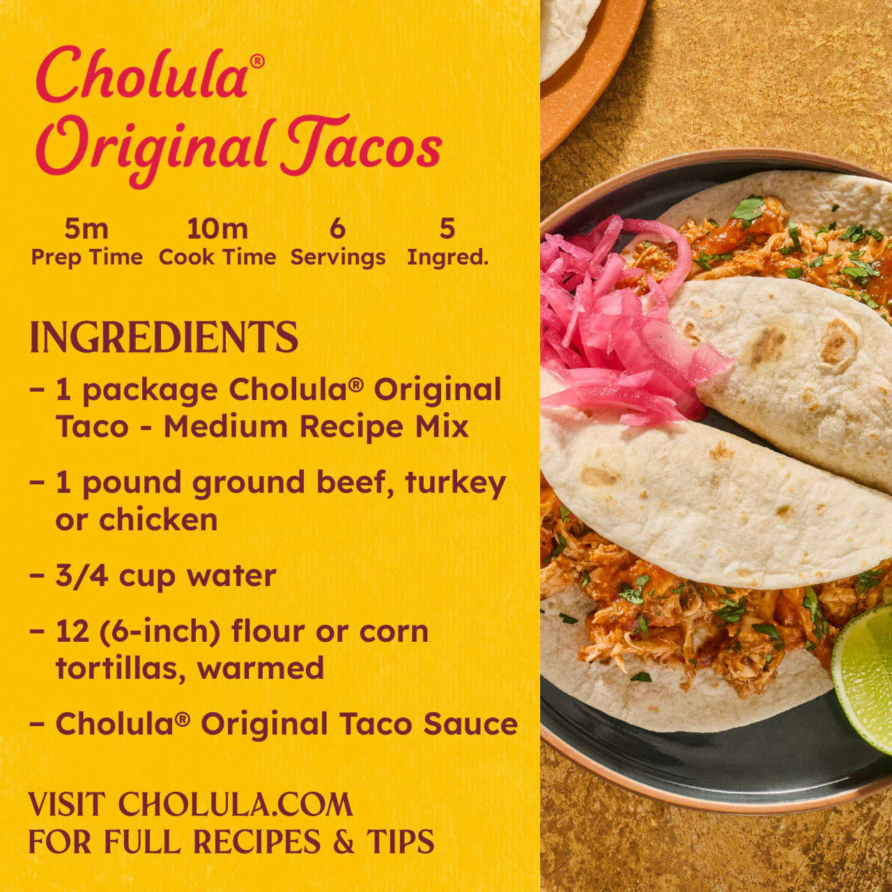 Cholula® Taco Topping & Cooking Sauce, 12 fl oz - Image 7