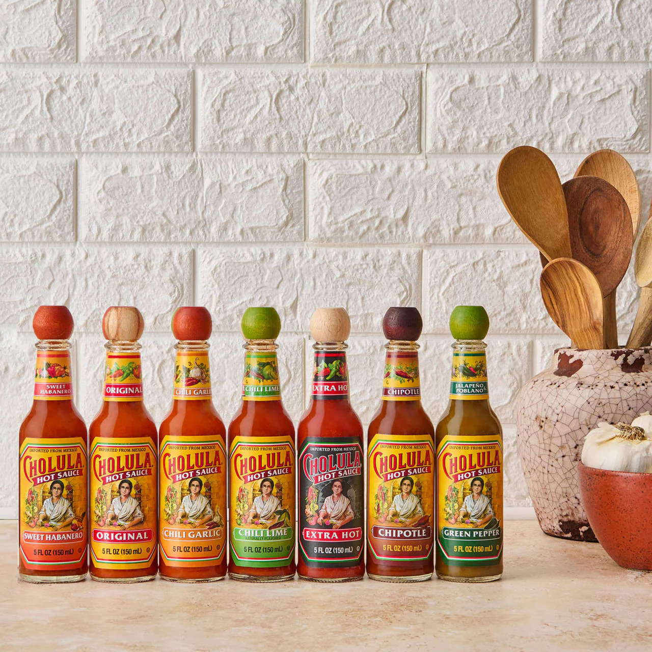Cholula® Variety Pack, 7-Count (Extra Hot, Green Pepper, Chili Lime, Chili Garlic, Chipotle, Sweet Habanero, Original) - Image 11
