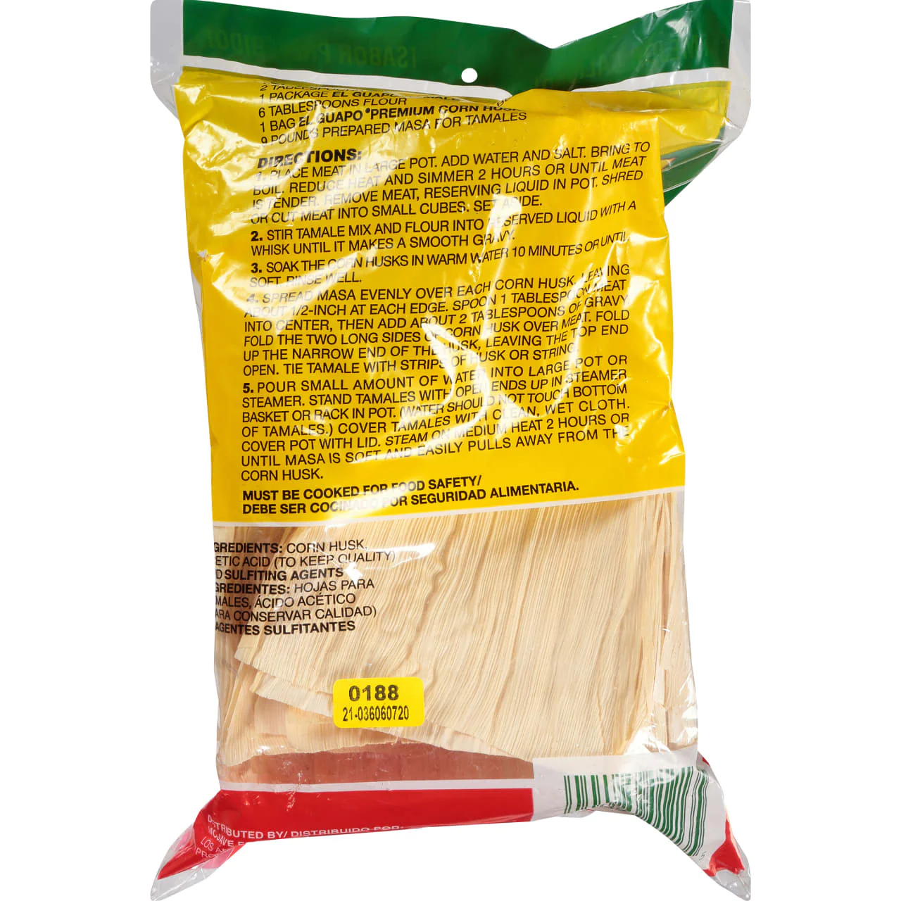 El Guapo® Whole Corn Husks (Hoja Enconchada Para Tamales), 8 oz - Image 7