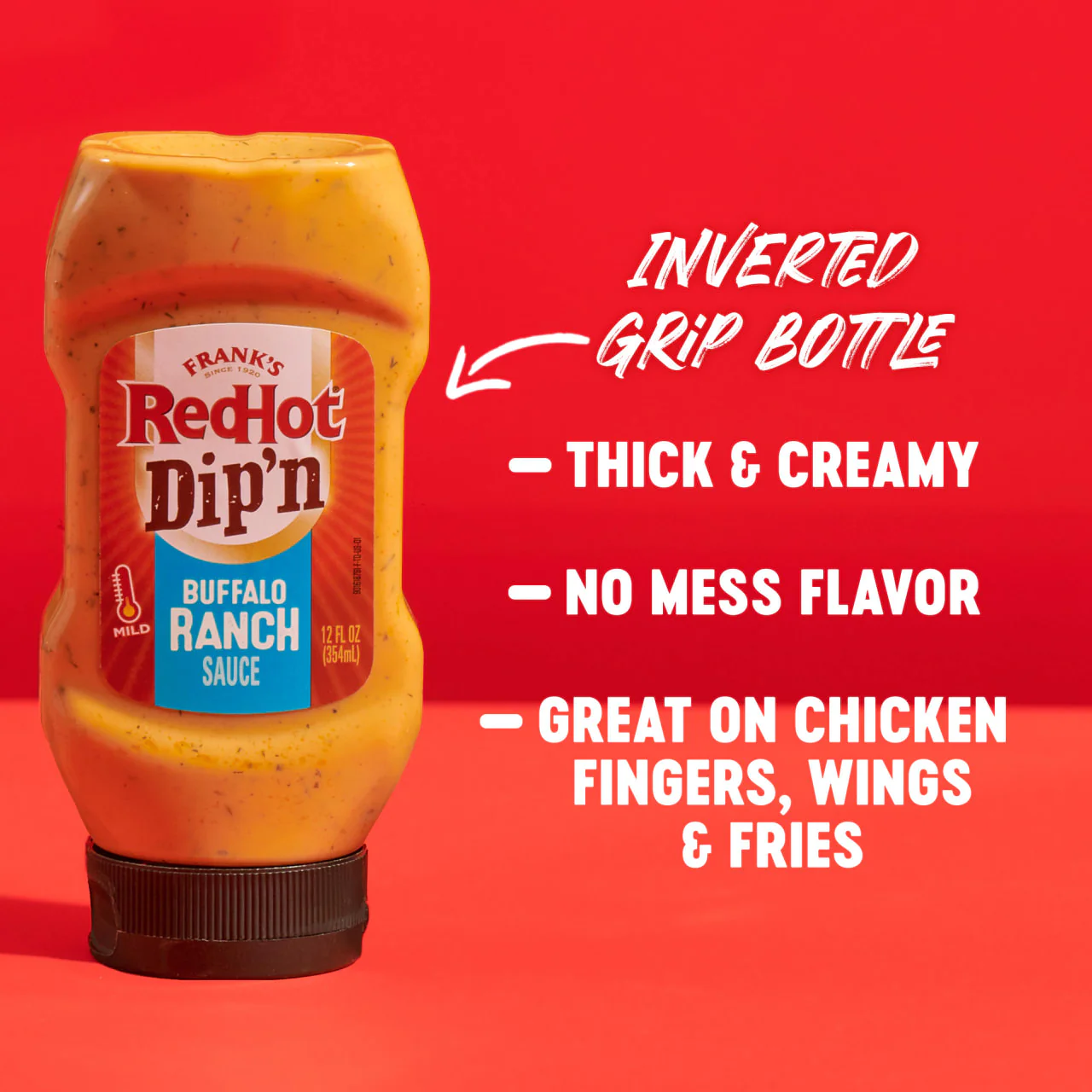 Frank's RedHot® Buffalo Ranch Dip'N Sauce, 12 fl oz - Image 7
