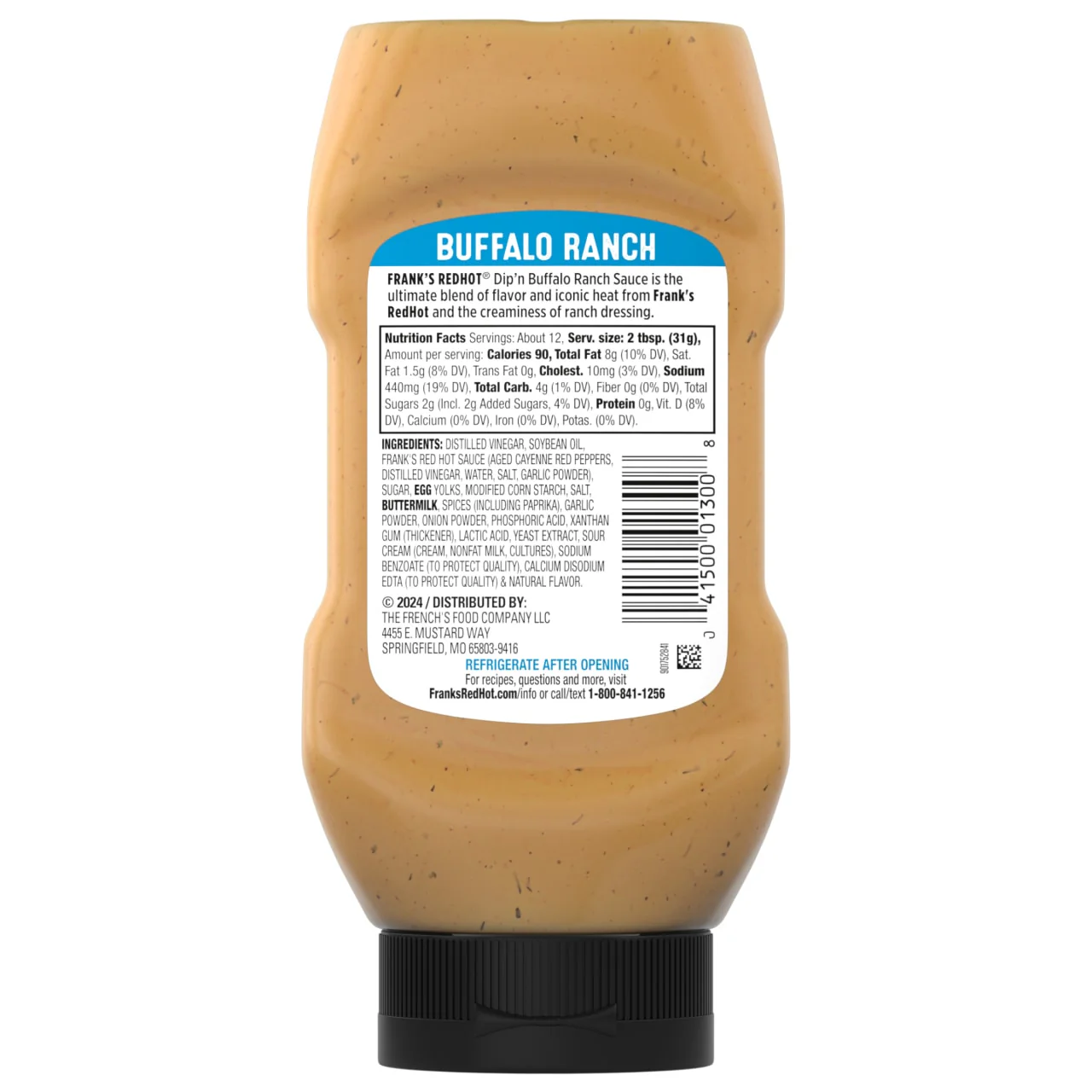 Frank's RedHot® Buffalo Ranch Dip'N Sauce, 12 fl oz - Image 8