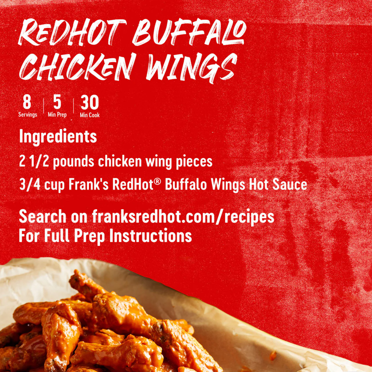 Frank's RedHot® Buffalo Wings Hot Sauce, 12 fl oz (2-Pack) - Image 7