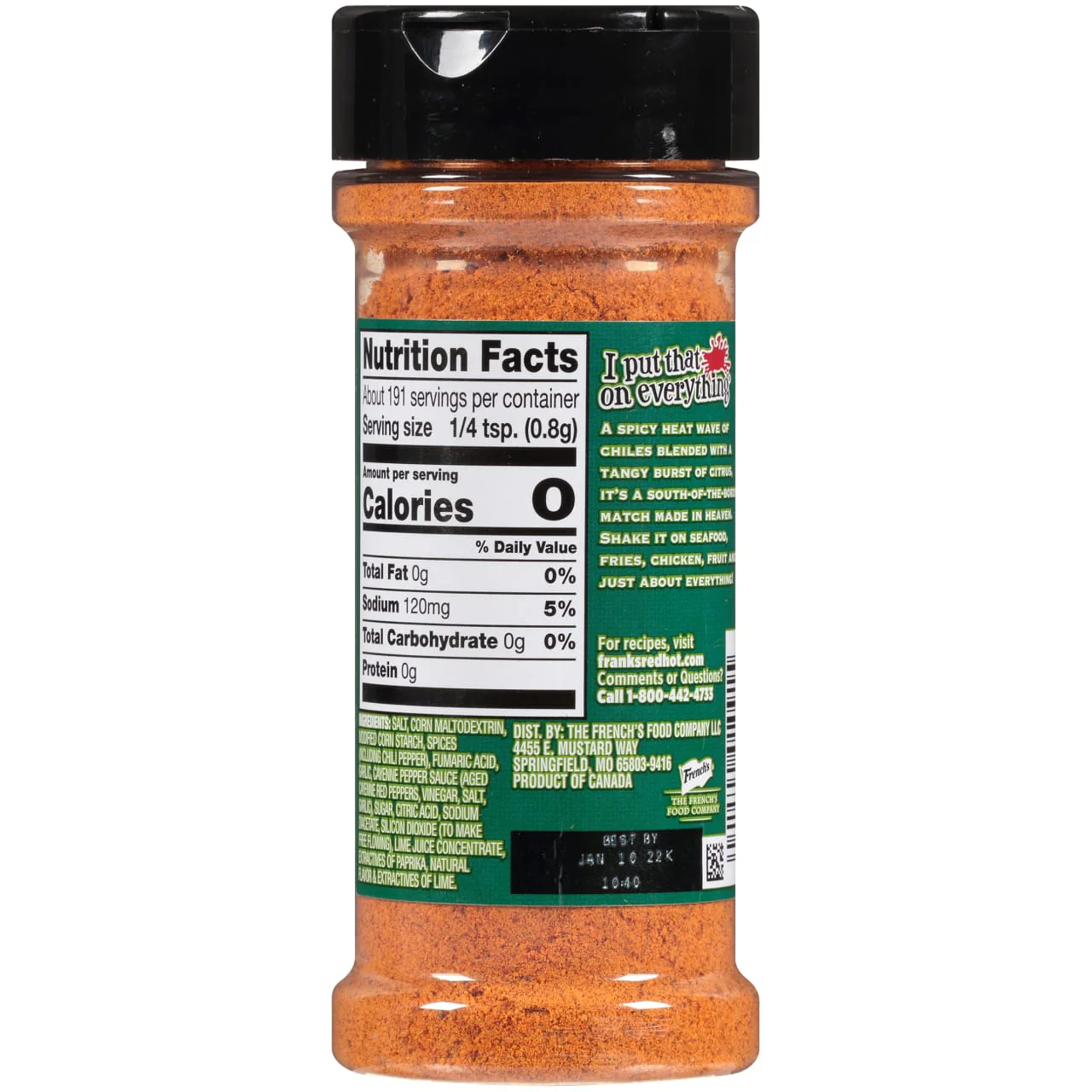 Frank's RedHot® Chile and Lime Seasoning Blend, 5.43 oz - Image 8