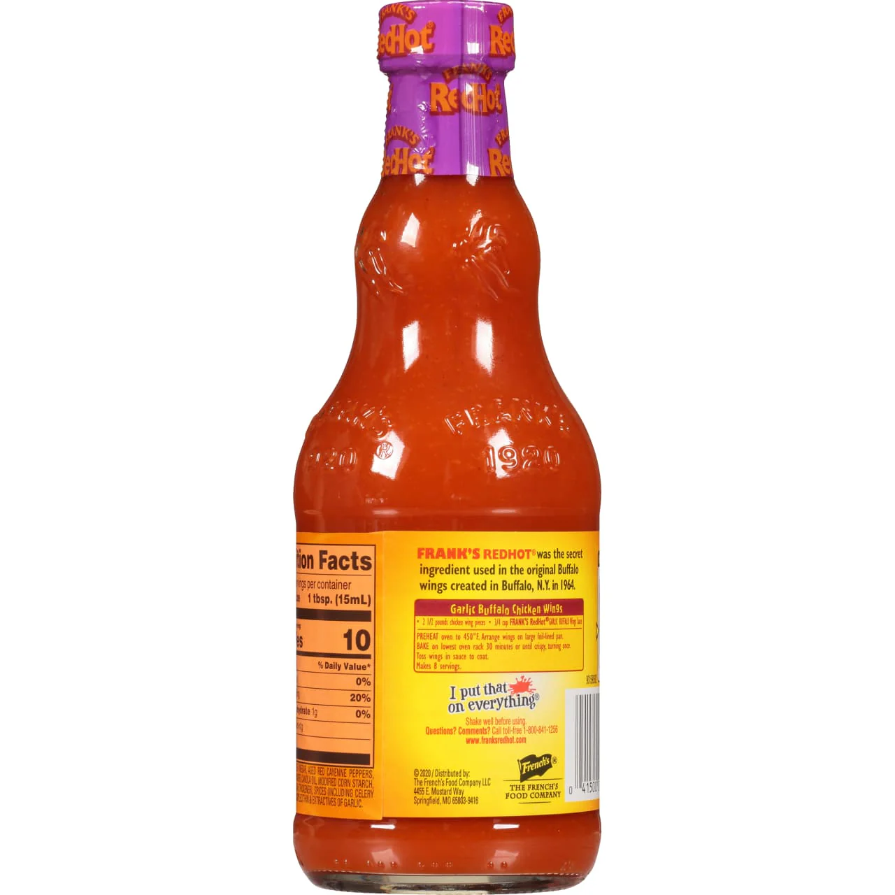 Frank's RedHot® Garlic Buffalo Wings Hot Sauce, 12 fl oz (2-Pack) - Image 8