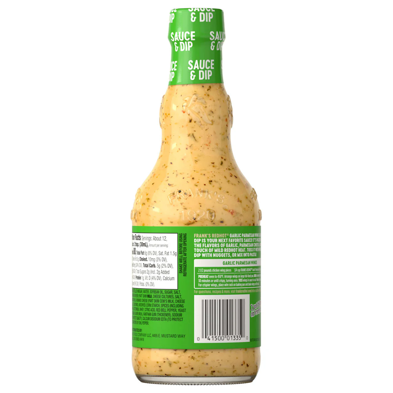 Frank's RedHot® Garlic Parmesan Wing Sauce, 12.0 fl oz - Image 20