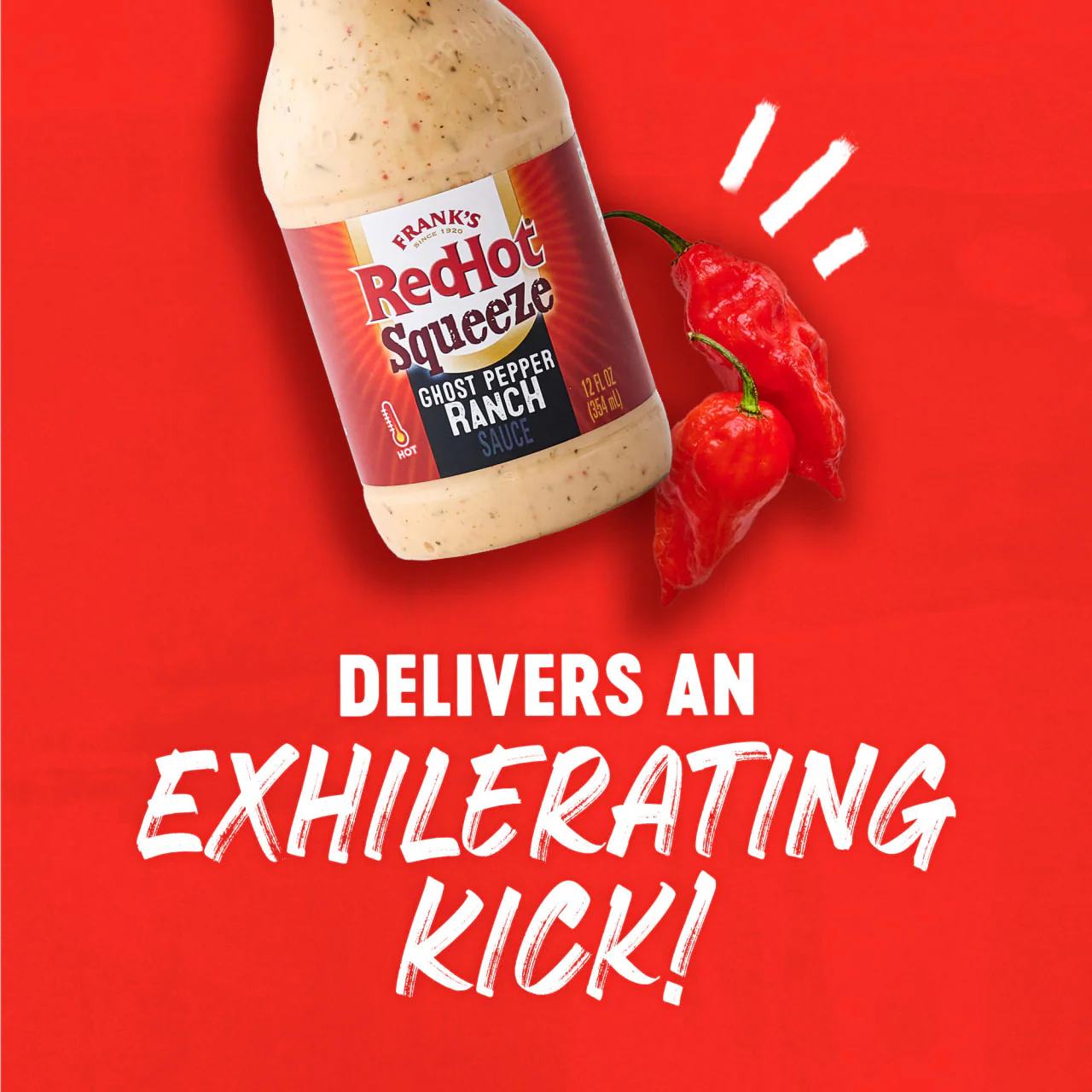Frank's RedHot® Ghost Pepper Ranch Squeeze Sauce, 12.0 fl oz - Image 14
