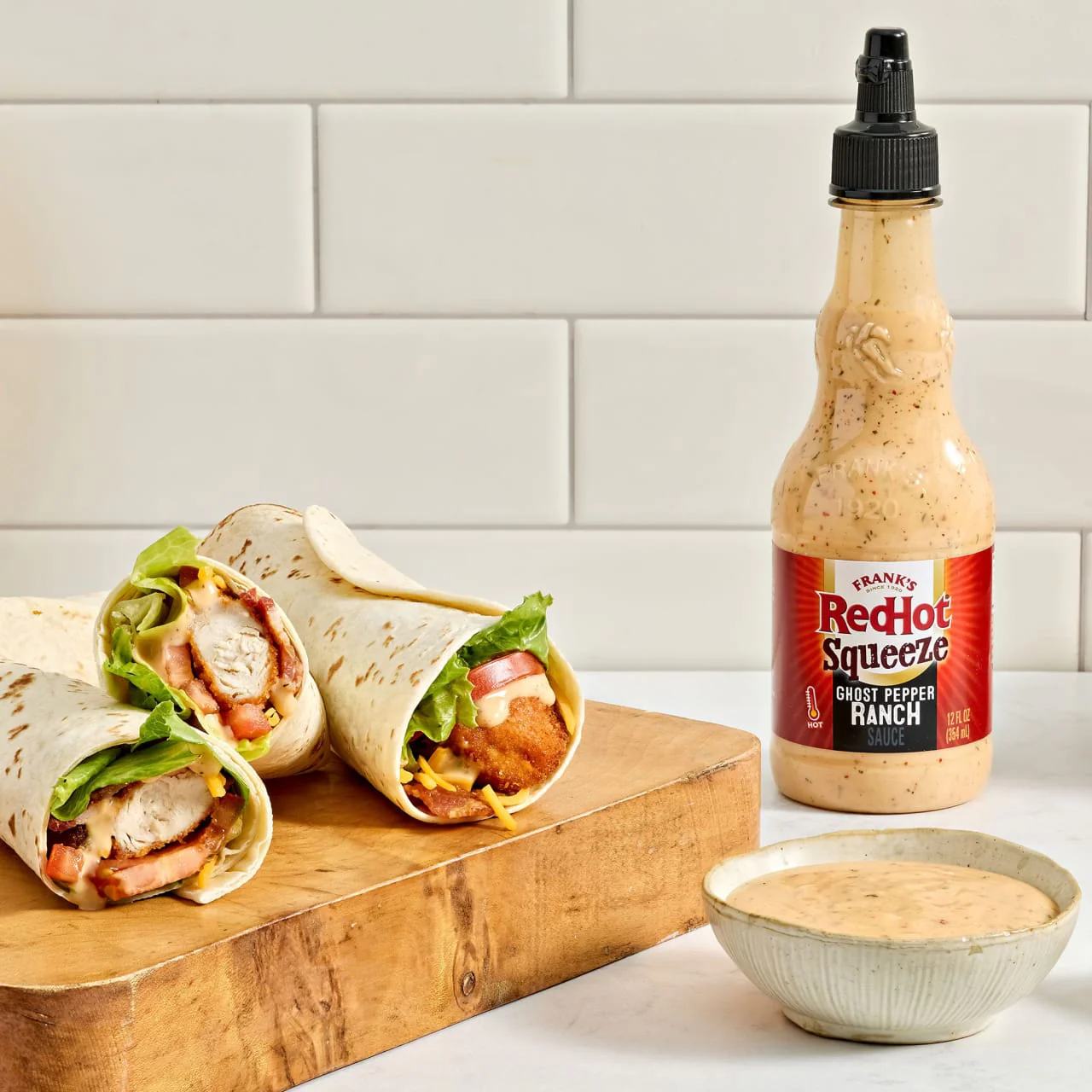 Frank's RedHot® Ghost Pepper Ranch Squeeze Sauce, 12.0 fl oz - Image 17
