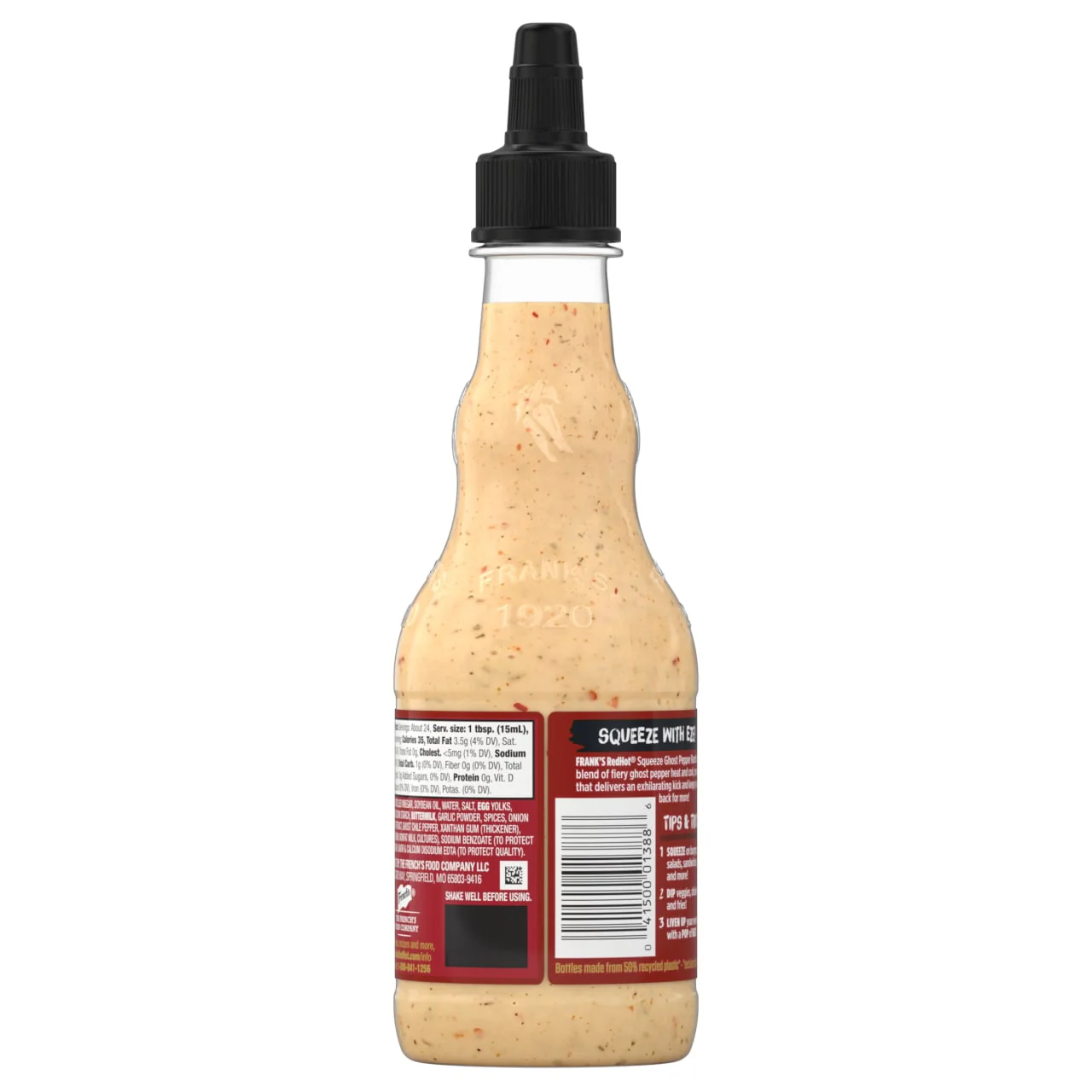 Frank's RedHot® Ghost Pepper Ranch Squeeze Sauce, 12.0 fl oz - Image 22