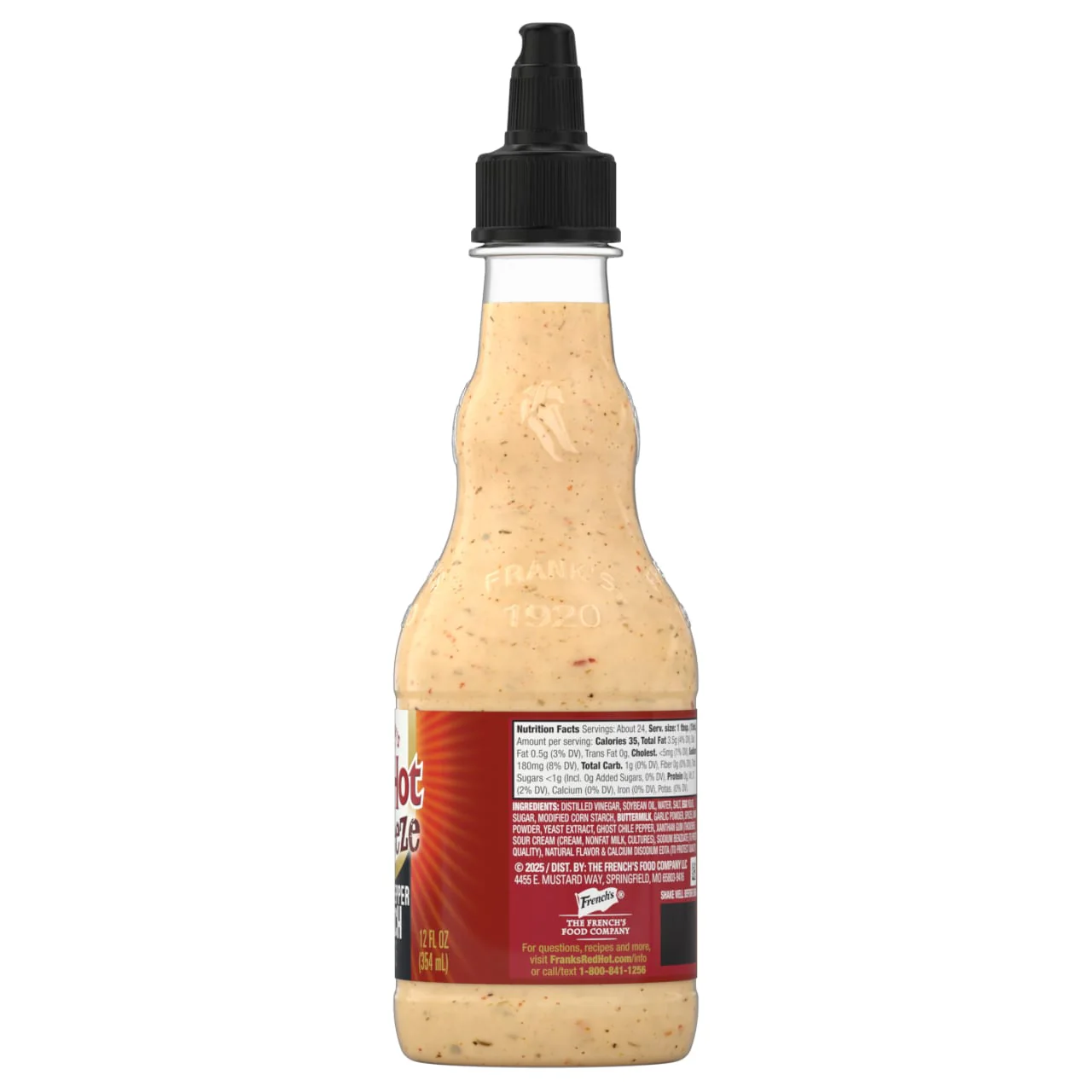 Frank's RedHot® Ghost Pepper Ranch Squeeze Sauce, 12.0 fl oz - Image 23