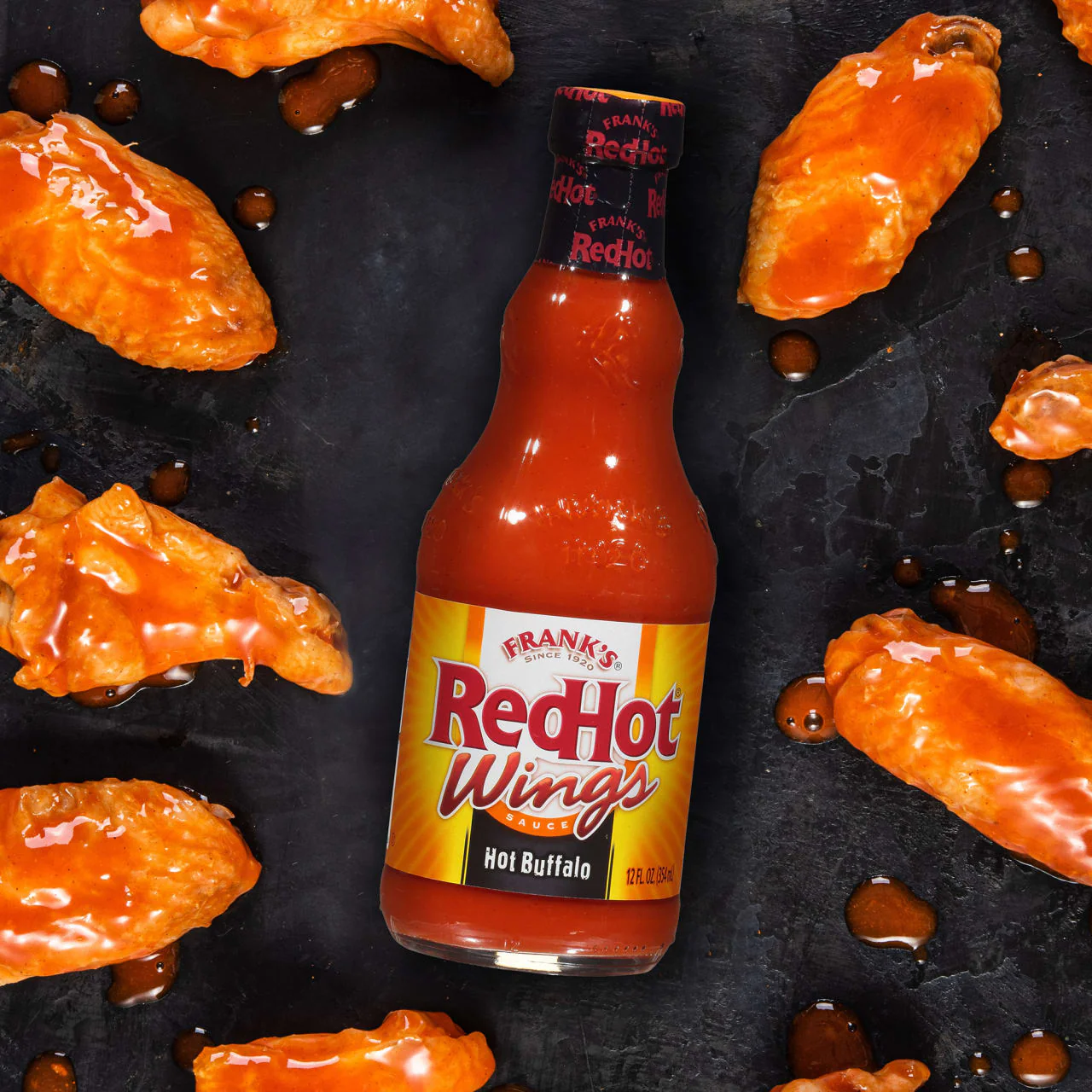 Frank's RedHot® Hot Buffalo Wings Hot Sauce, 12 fl oz (2-Pack) - Image 8