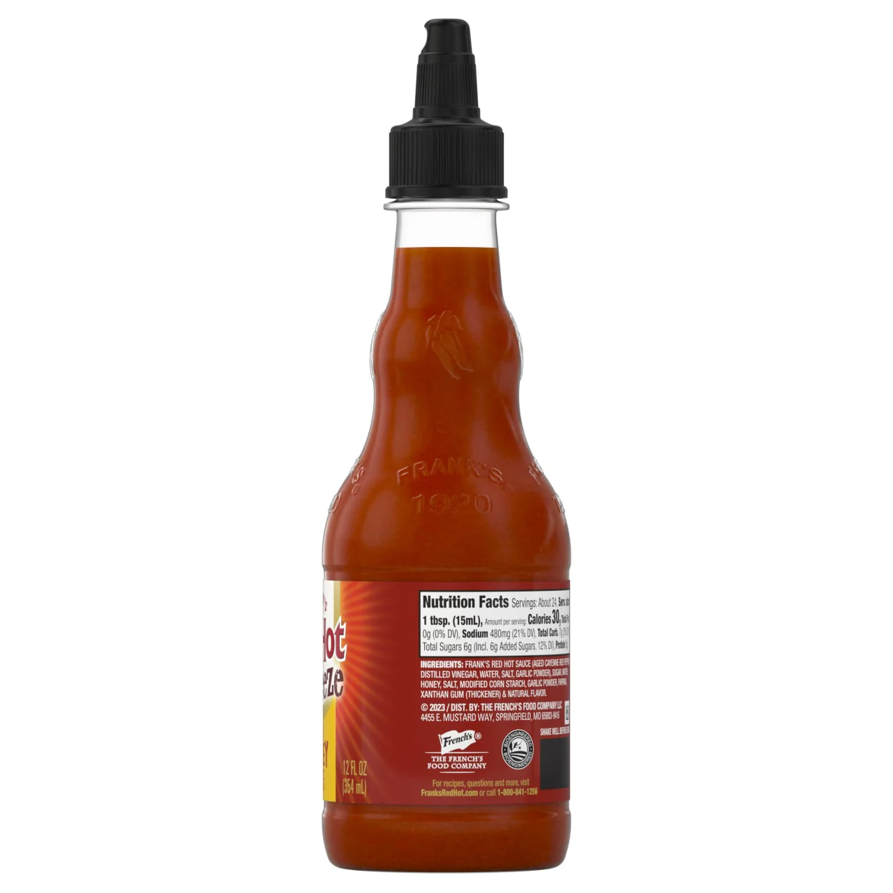 Frank's RedHot® Hot Honey Squeeze Sauce, 12 fl oz - Image 10