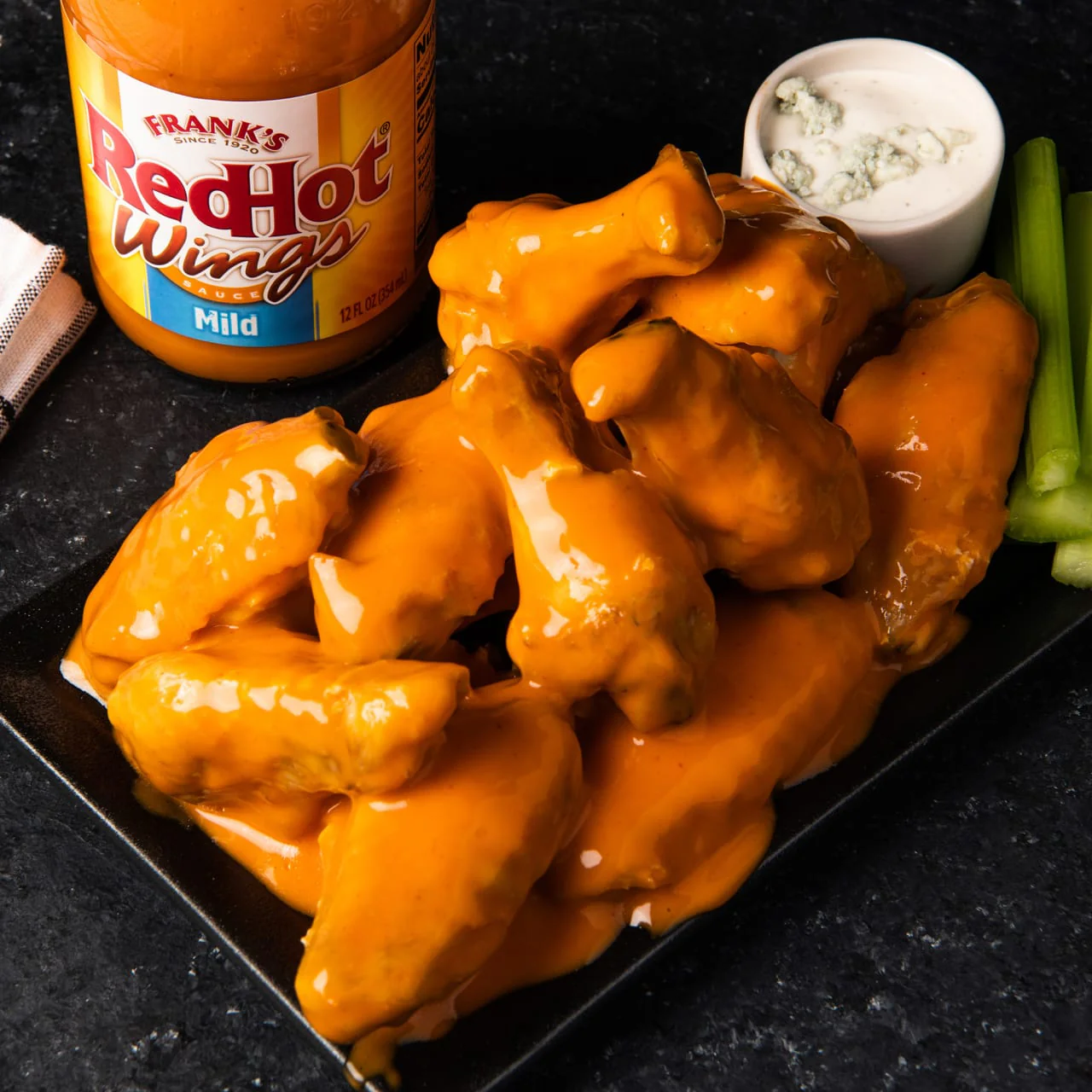 Frank's RedHot® Mild Wings Hot Sauce, 12 fl oz (2-Pack) - Image 6