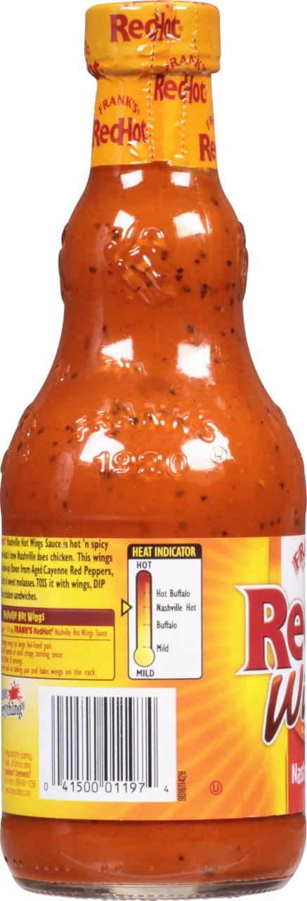 Frank's RedHot® Nashville Hot Wing Sauce, 12 fl oz (2-Pack) - Image 10