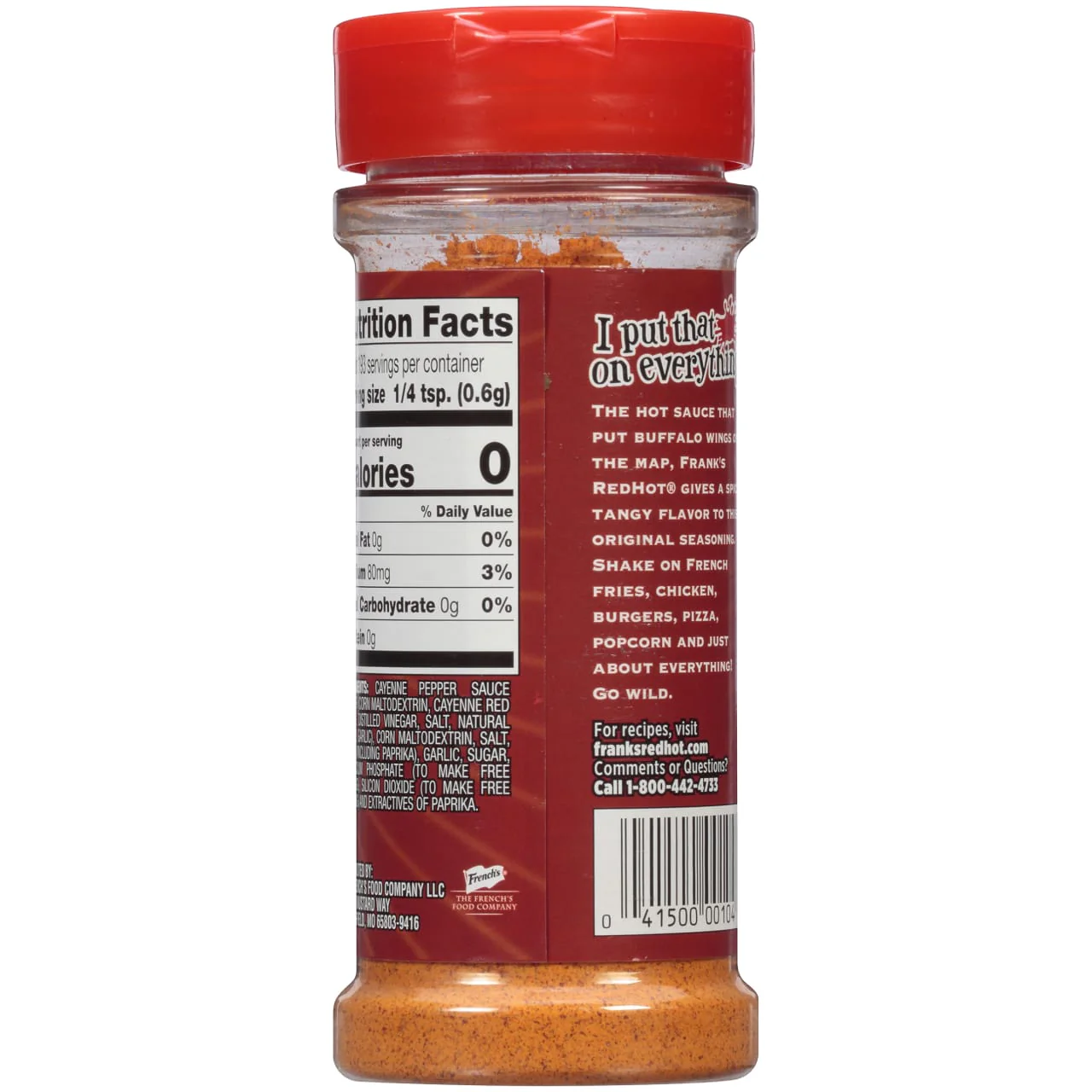 Frank's RedHot® Original Seasoning Blend, 4.12 oz - Image 10
