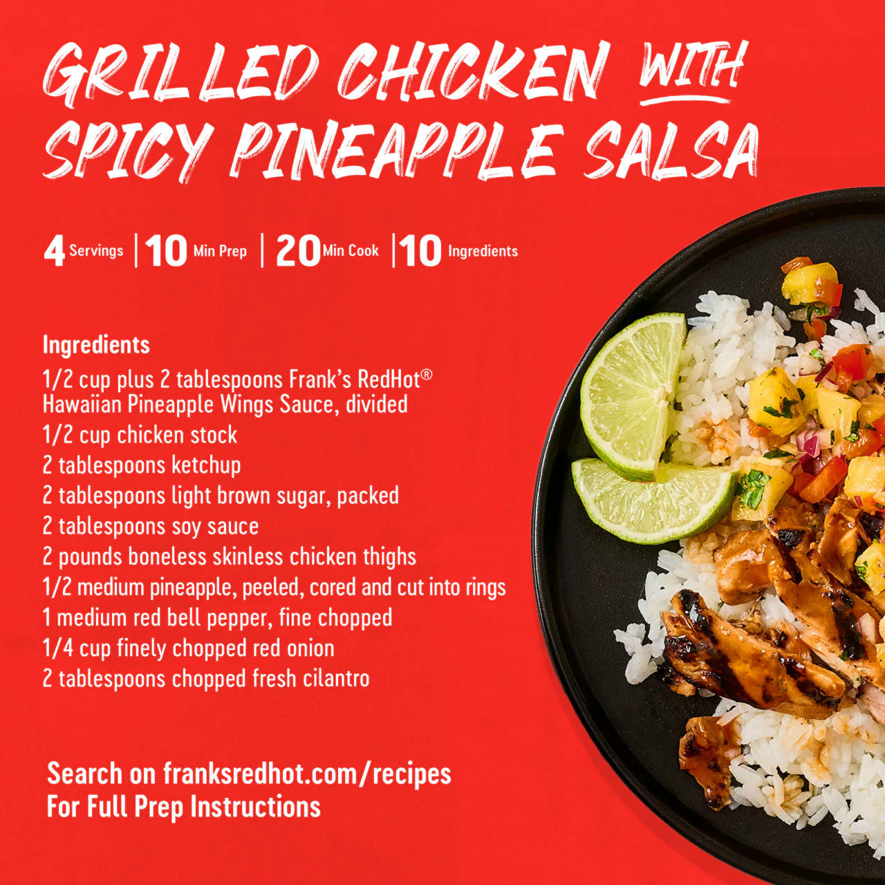 Frank's RedHot® Pineapple Hawaiian Wings Sauce, 12.0 fl oz - Image 7