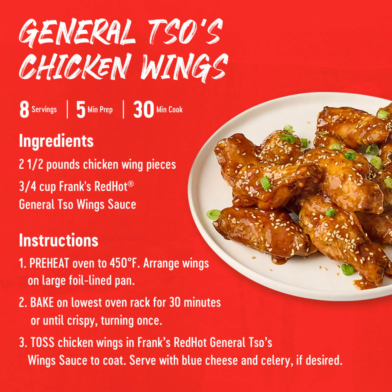Frank's RedHot® General Tso Wings Sauce, 12 fl oz - Image 7