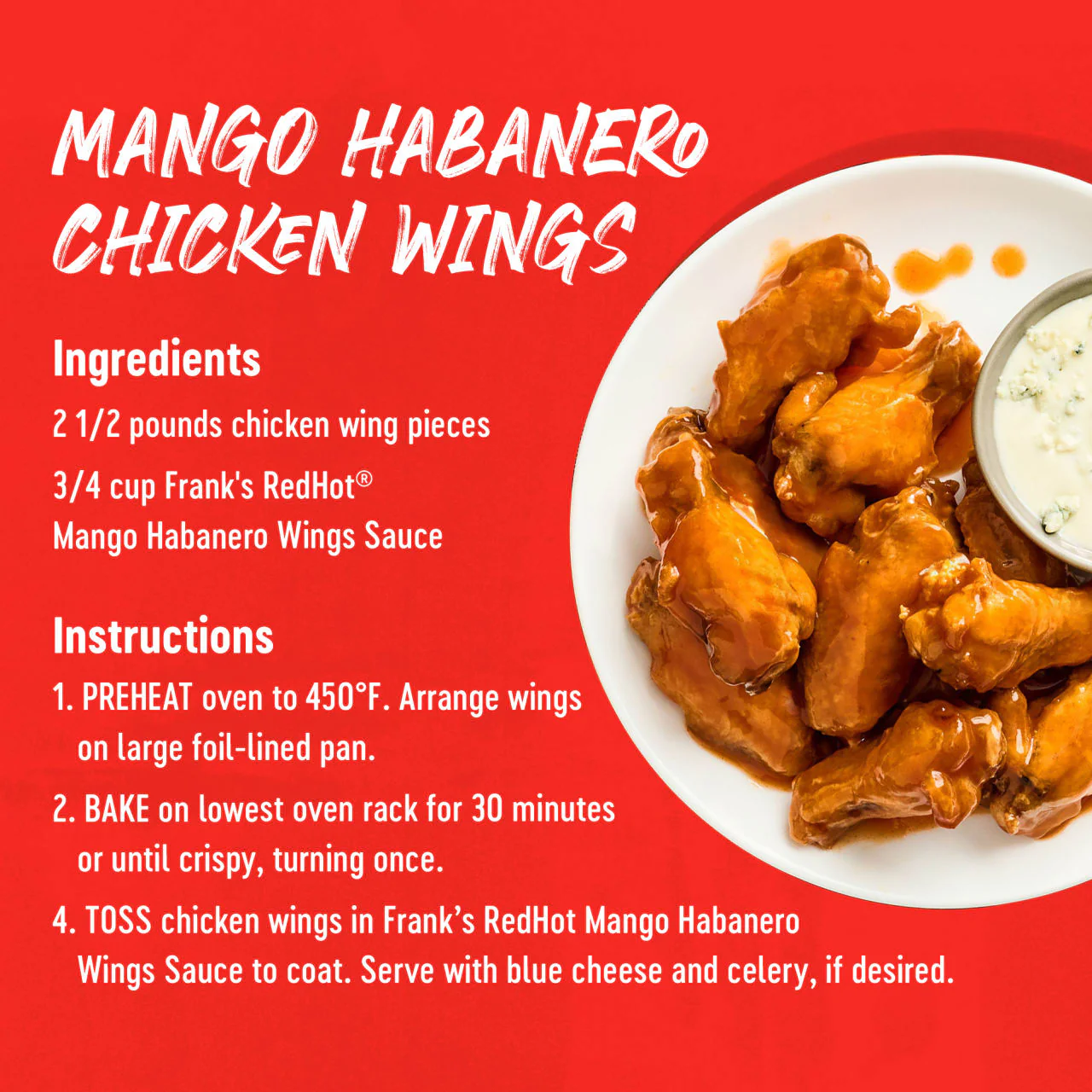 Frank's RedHot® Mango Habanero Wings Sauce, 12 fl oz - Image 7