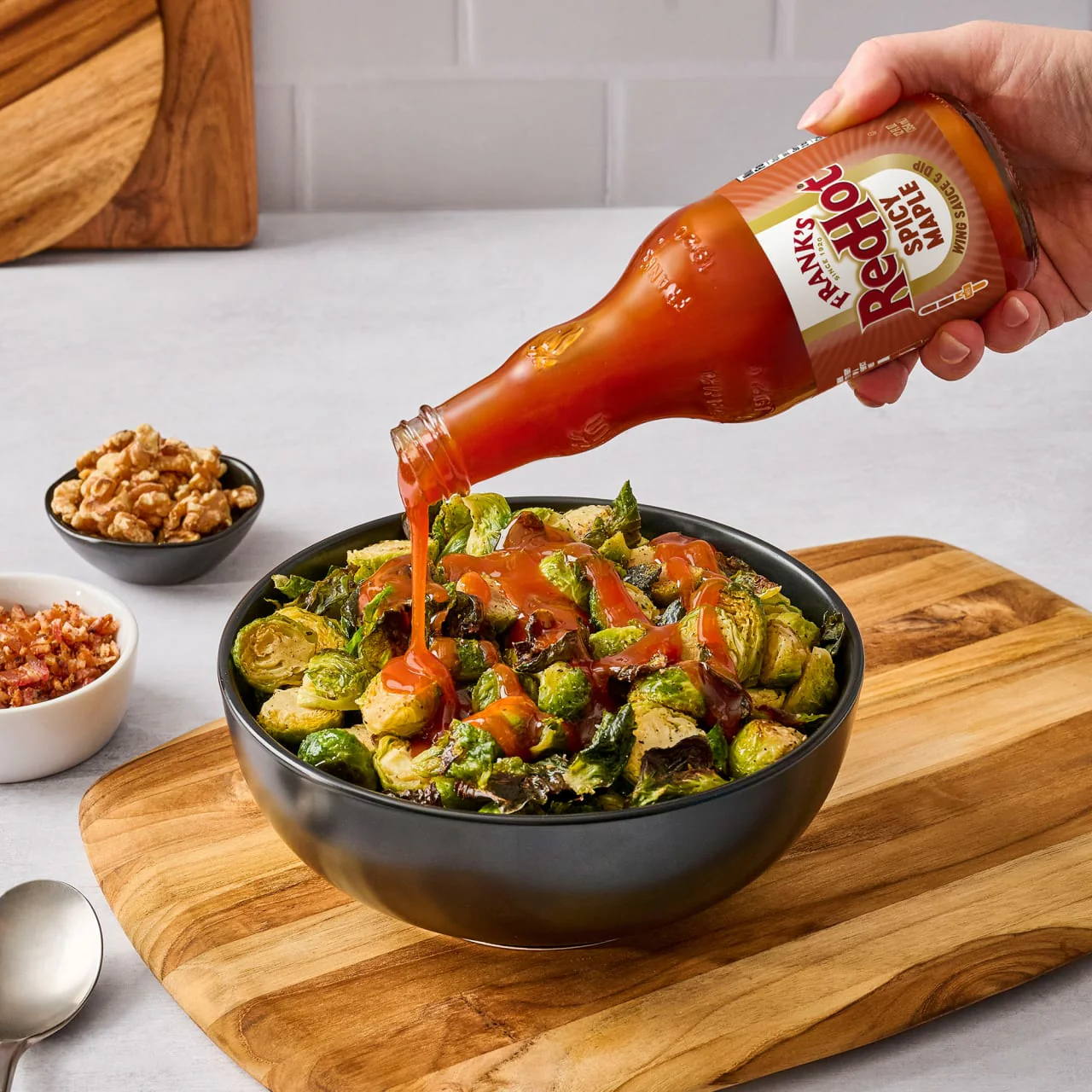 Frank's RedHot® Spicy Maple Wings Sauce, 12.0 fl oz - Image 6