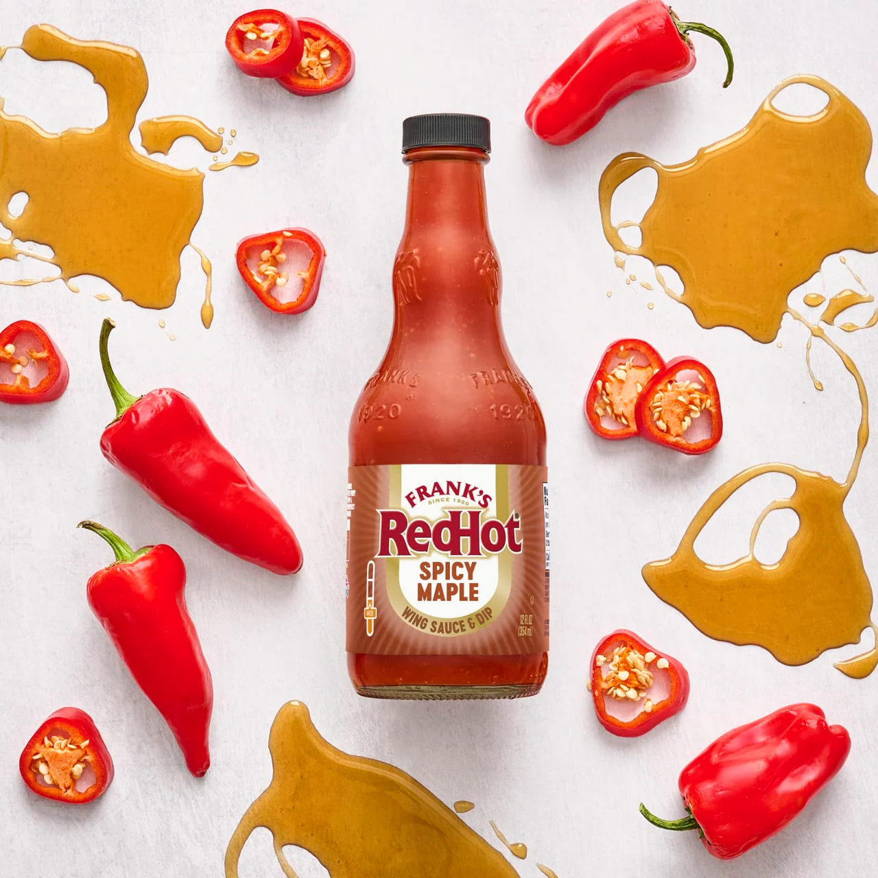 Frank's RedHot® Spicy Maple Wings Sauce, 12.0 fl oz - Image 8
