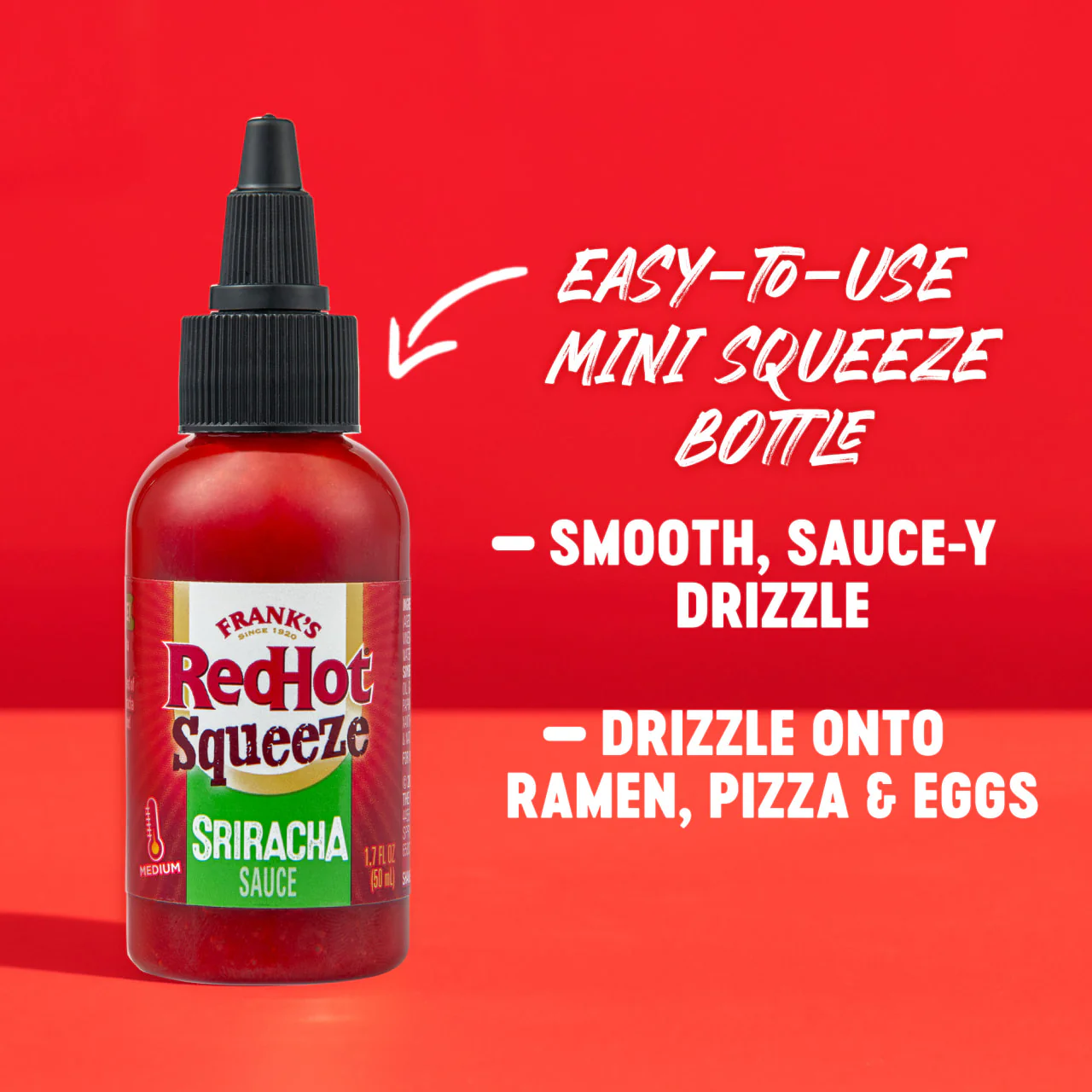 Frank's RedHot® Sriracha Mini Squeeze Hot Sauce, 1.7 fl oz - Image 3