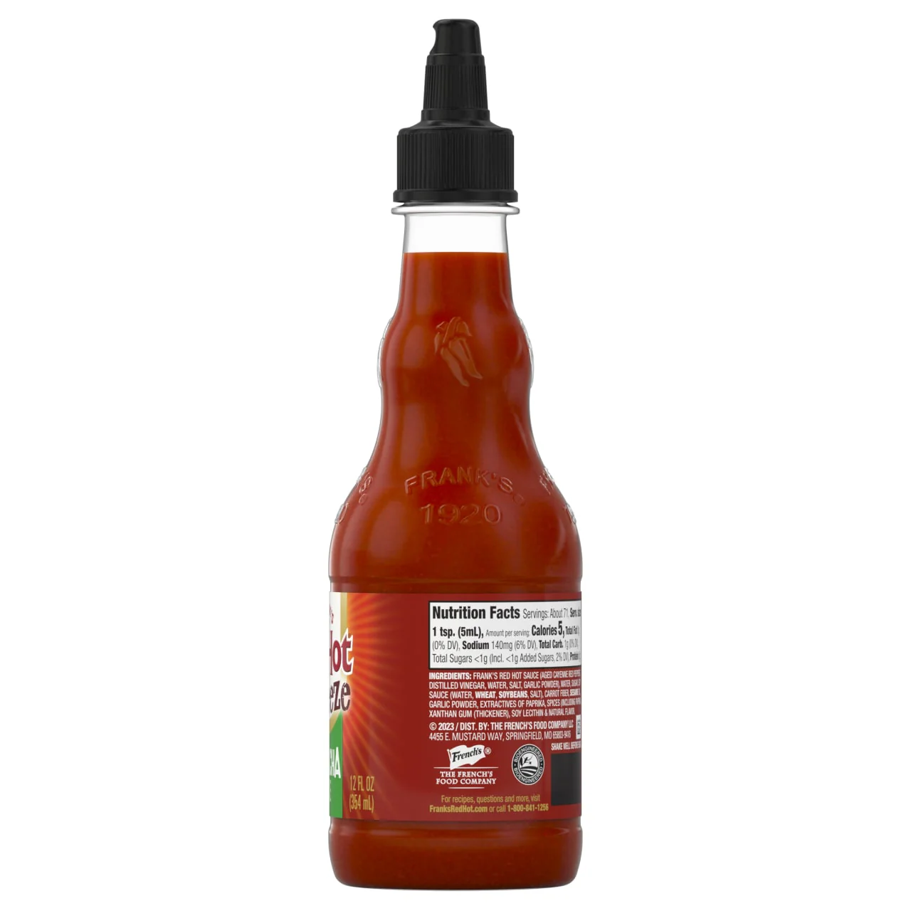 Frank's RedHot® Sriracha Squeeze Sauce, 12 fl oz - Image 9