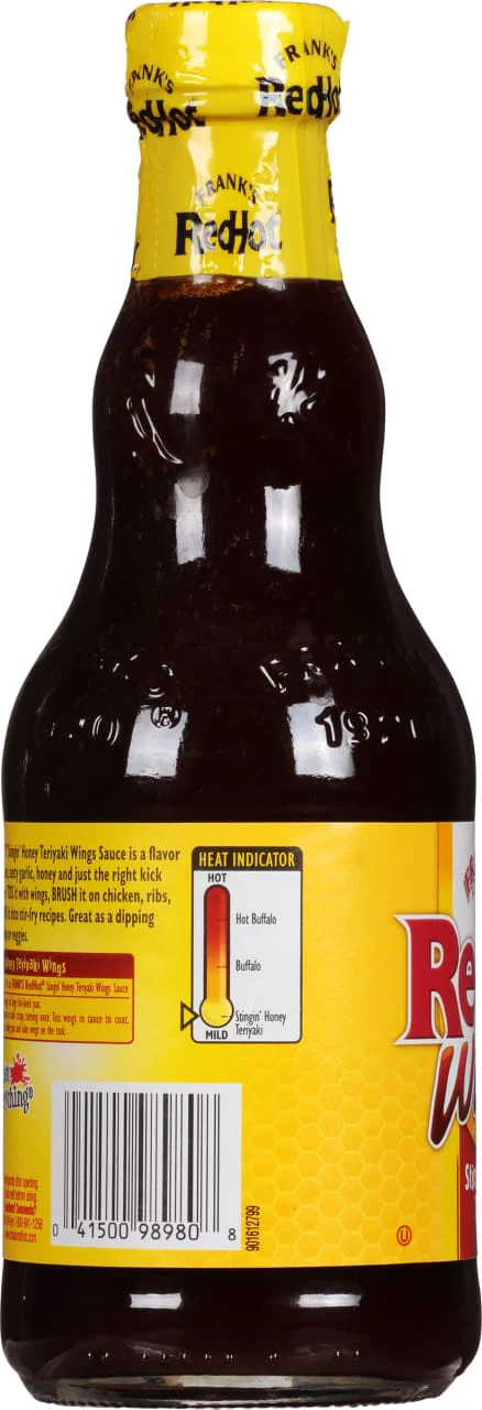 Frank's RedHot® Stingin' Honey Teriyaki Wing Sauce, 12 oz (2-Pack) - Image 12