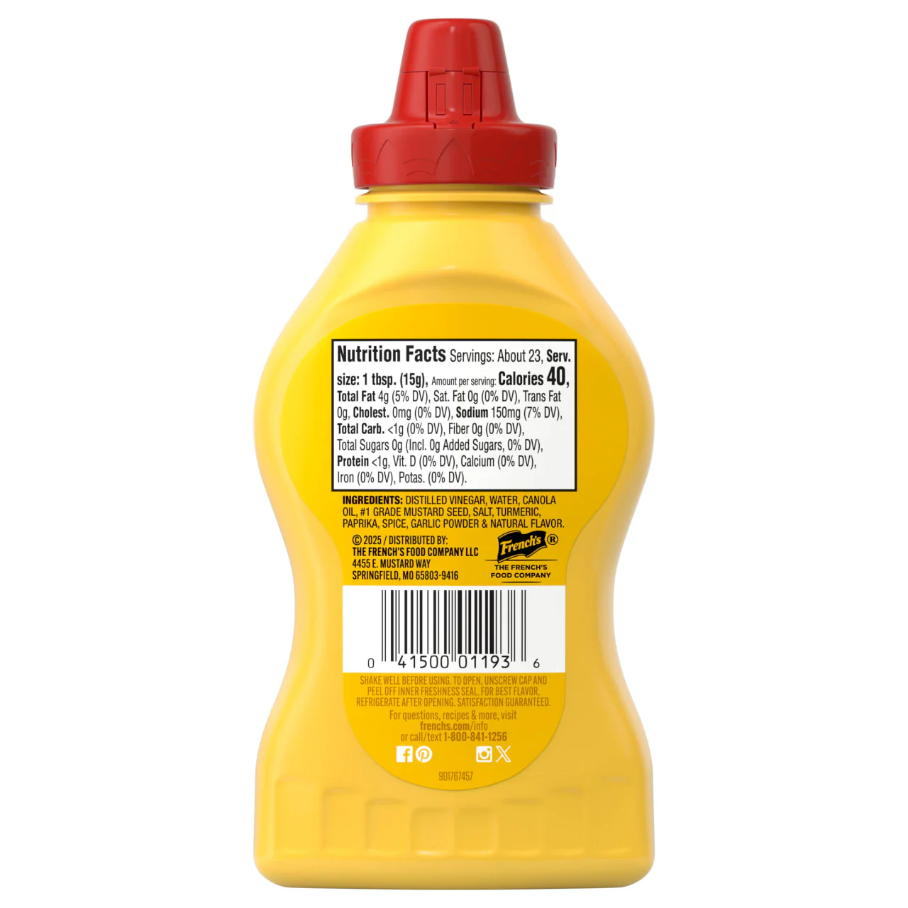 French's® Creamy Yellow Mustard Spread, 12 oz - Image 8