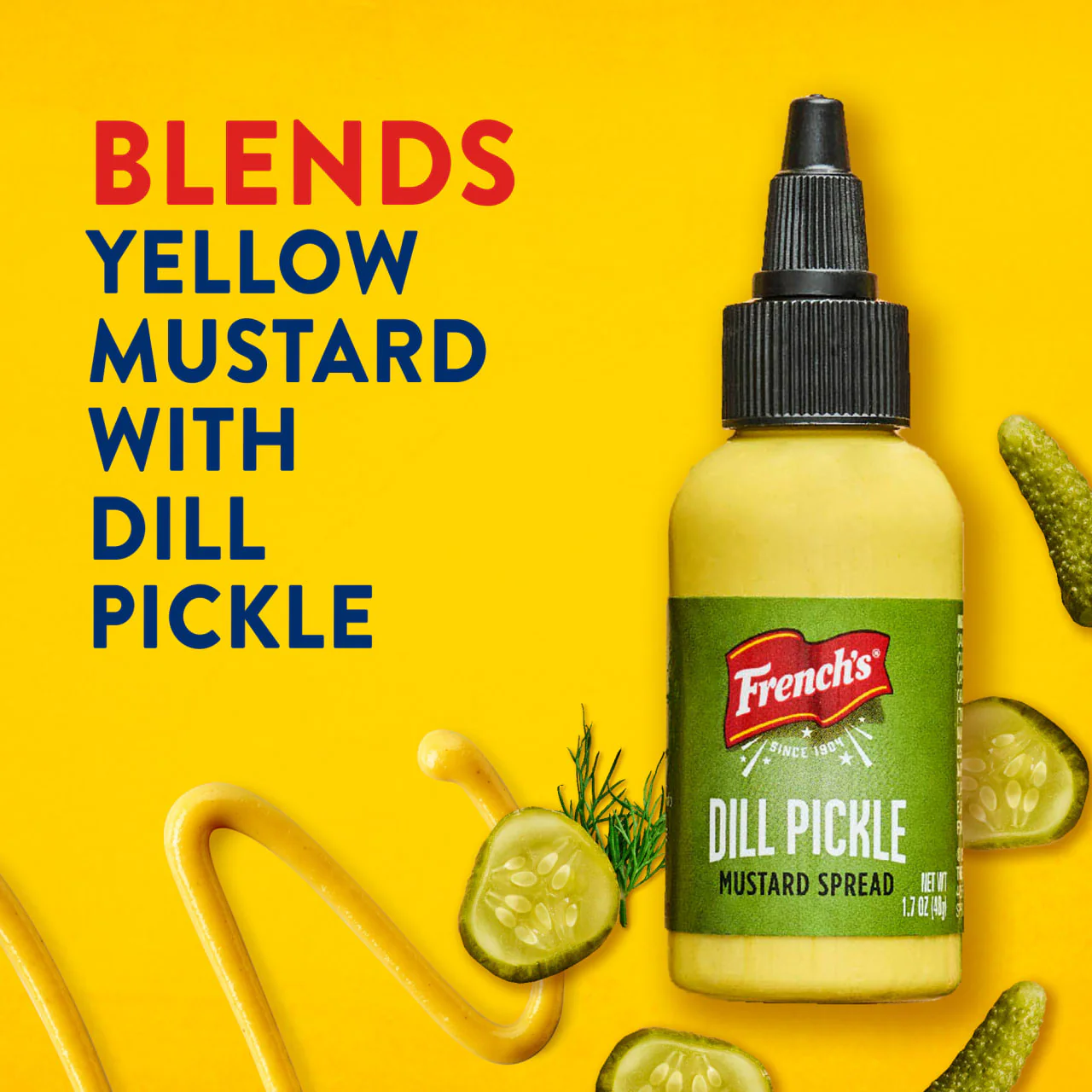 French's® Dill Pickle Mini Mustard Spread, 1.7 oz - Image 3