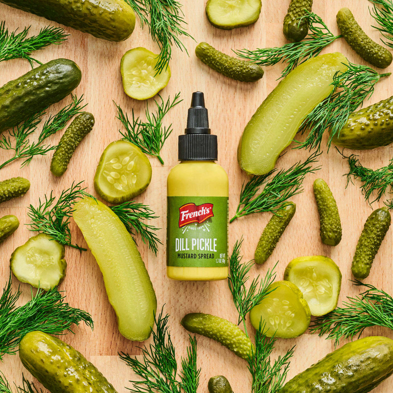 French's® Dill Pickle Mini Mustard Spread, 1.7 oz - Image 7