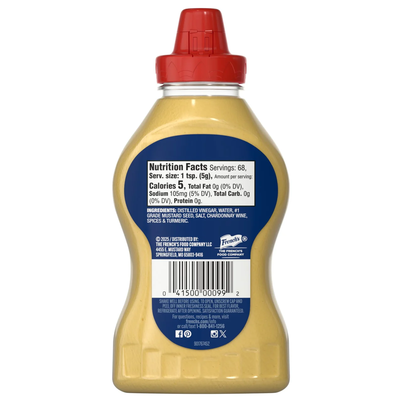French's® Chardonnay Dijon Mustard Squeeze Bottle, 12 oz - Image 9
