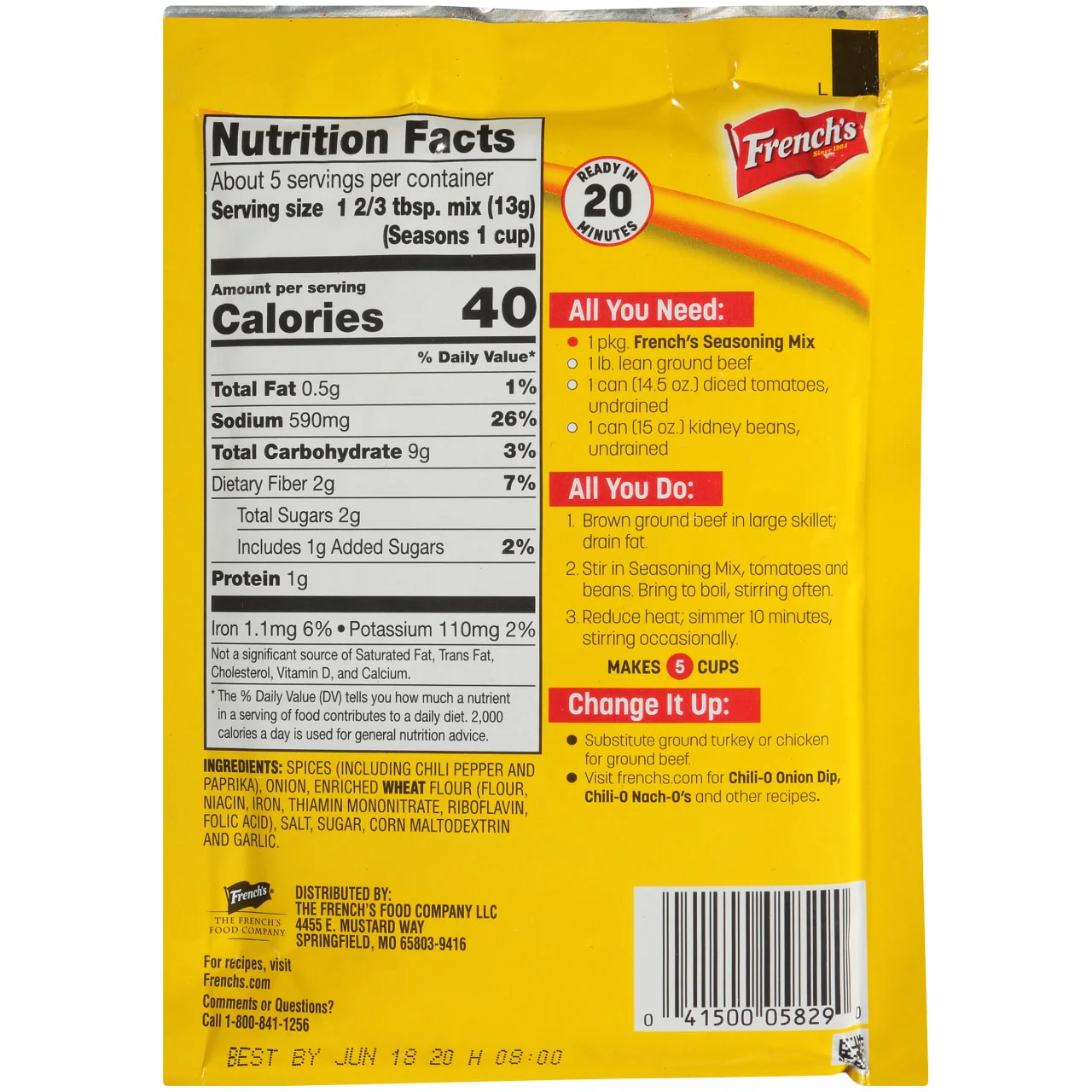 French's® Chili-O Onion, 2.25 oz - Image 6