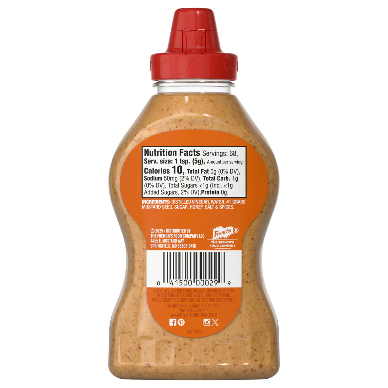 French's® Honey Dijon Mustard Squeeze Bottle, 12 oz - Image 7