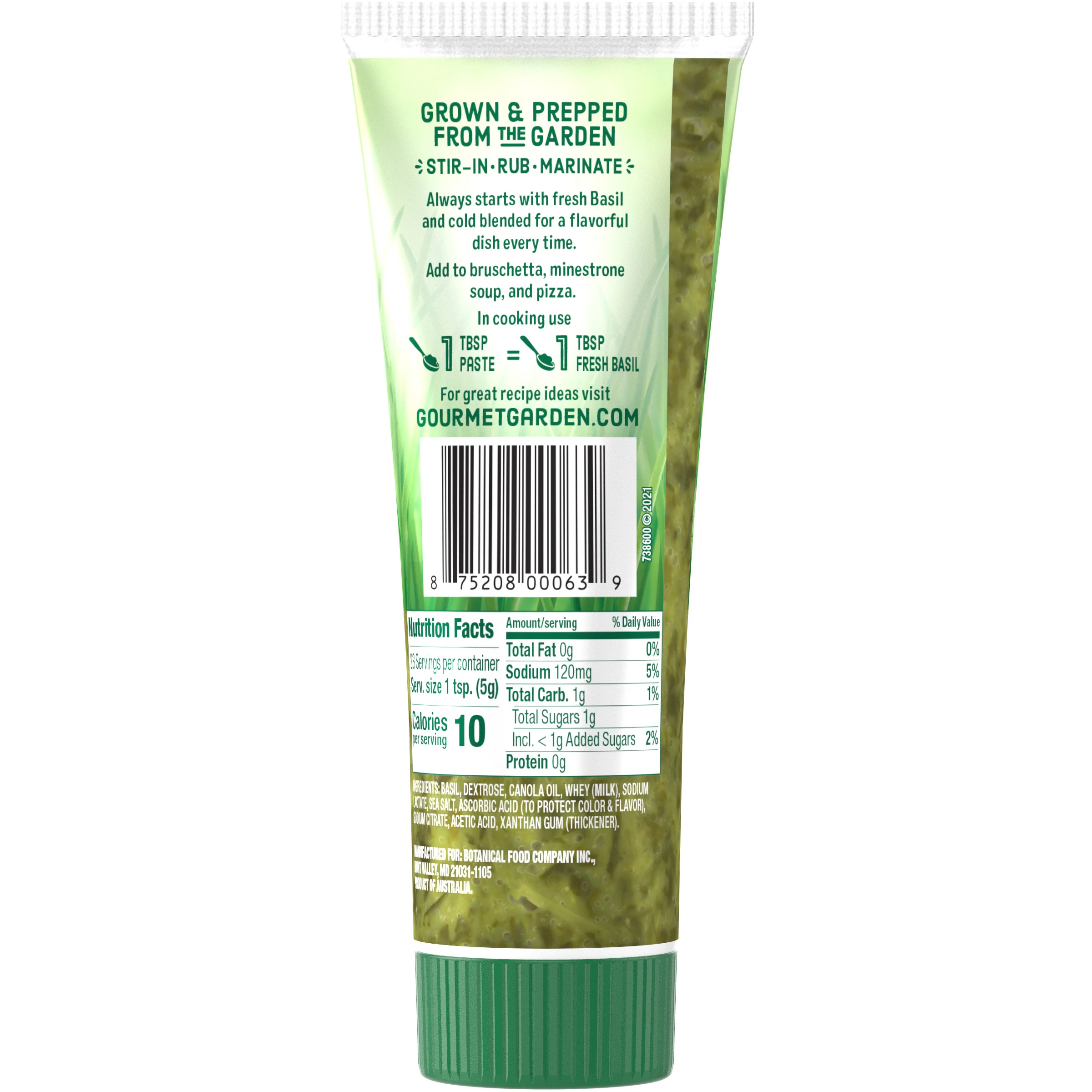 Gourmet Garden™ Basil Stir-In Paste, 4 oz - Image 7