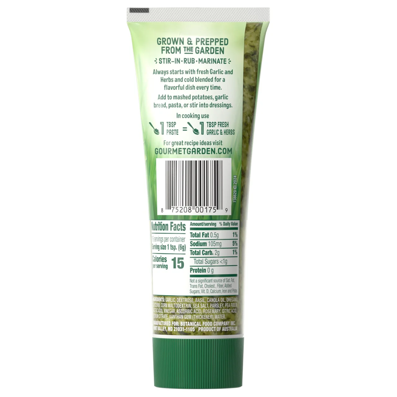 Gourmet Garden™ Garlic & Herb Paste, 4 oz - Image 7