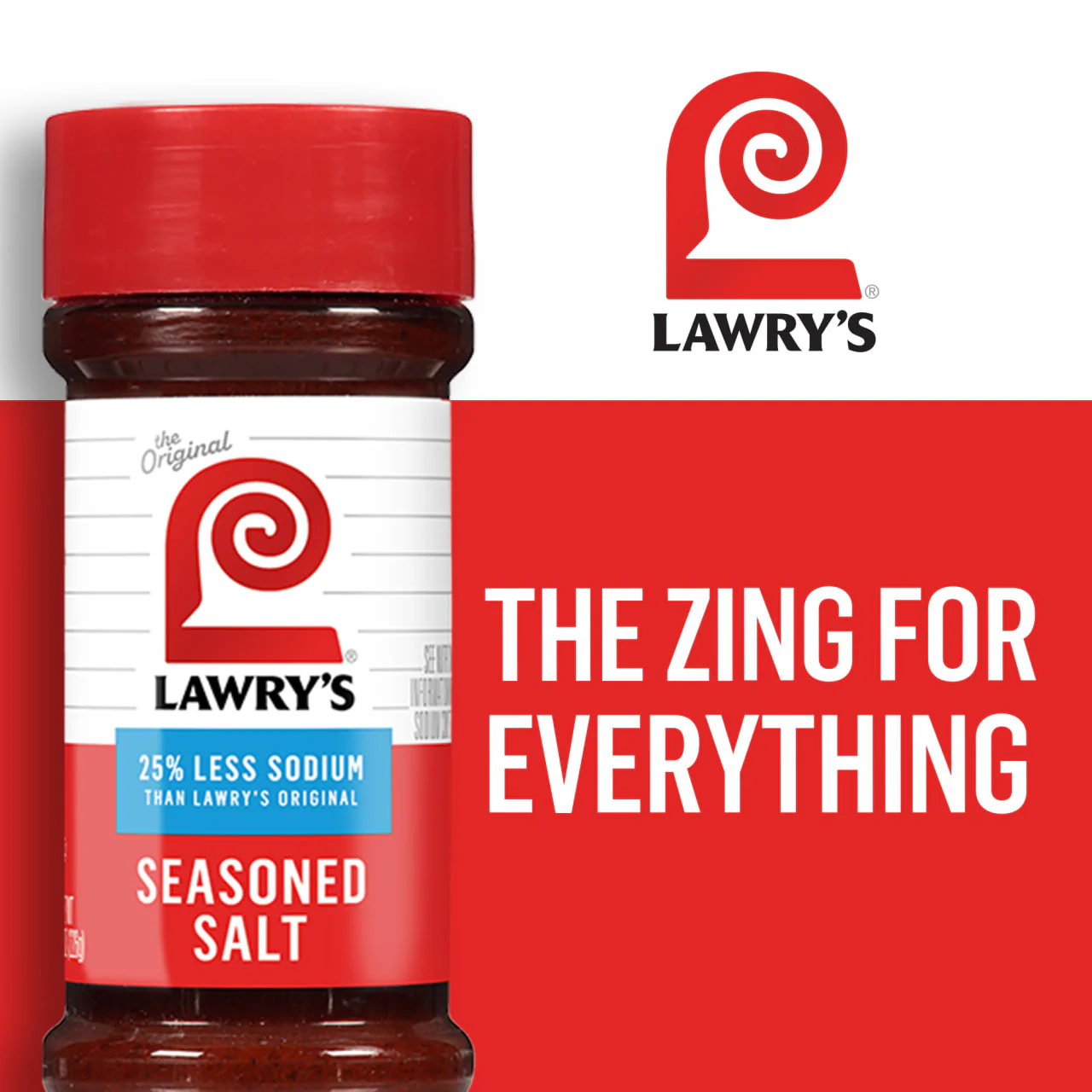 Lawry's® 25% Less Sodium Seasoned Salt, 8 oz - Image 21