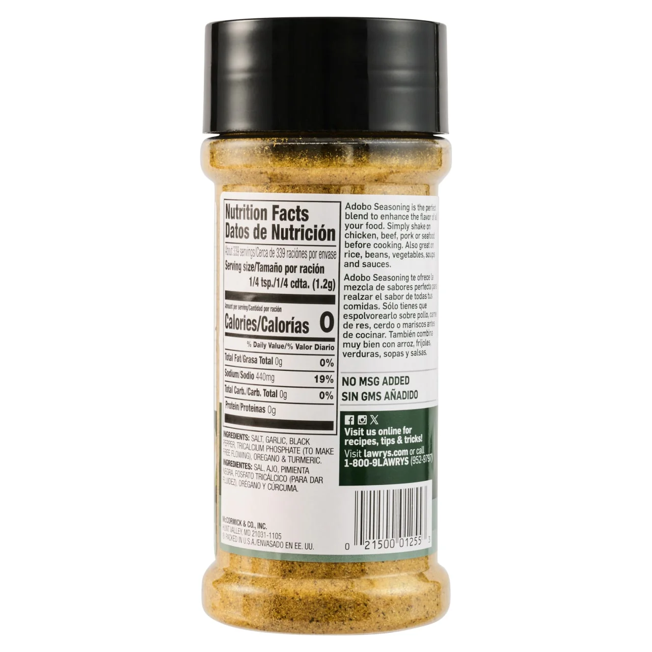 Lawry's® Adobo with Pepper, 14.37 oz - Image 6