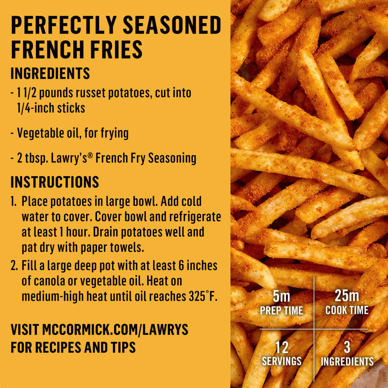 Lawry's® Fry Seasoning, 5.360 oz - Image 6