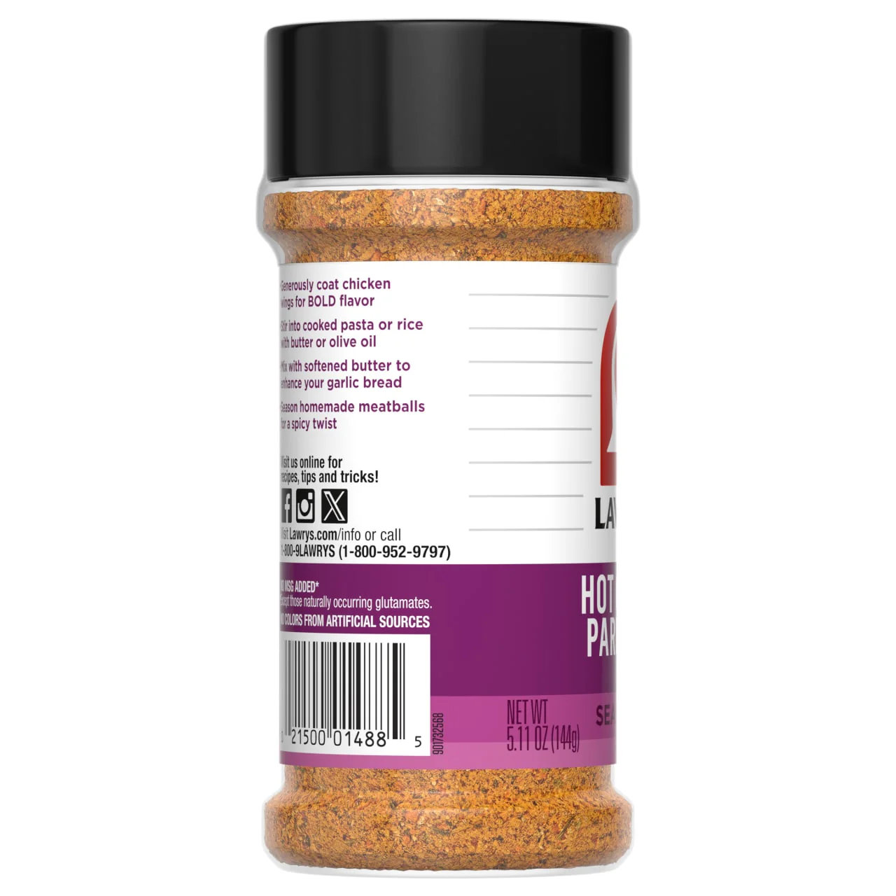 Lawry's® Hot Garlic Parmesan Seasoning, 5.11 oz - Image 12