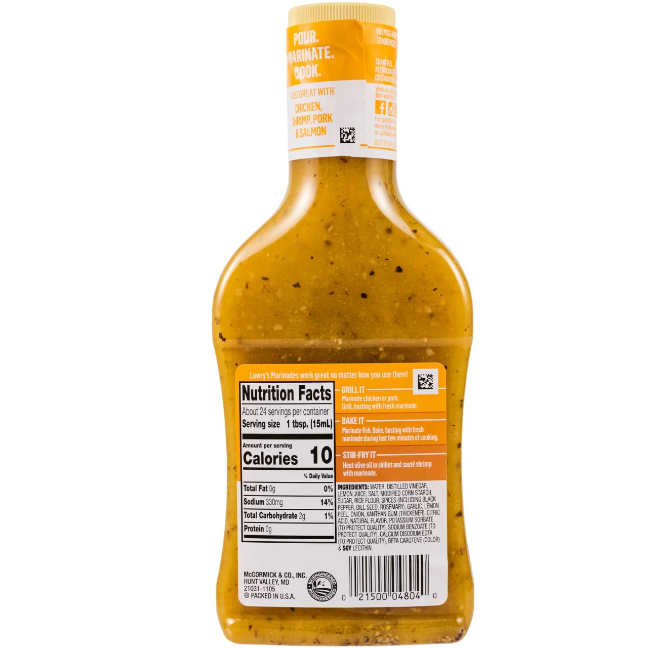 Lawry's® Lemon Pepper With Lemon Marinade, 12 fl oz - Image 7
